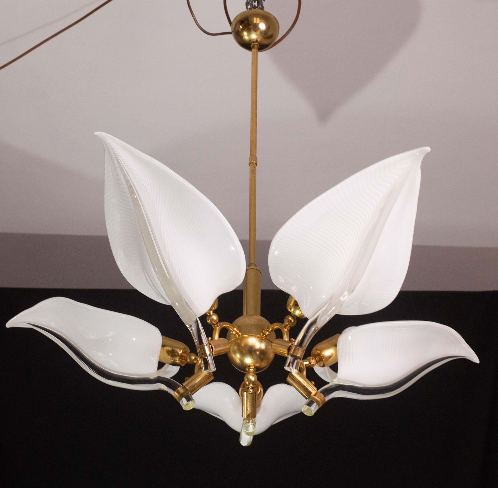 Elegant Chandelier Franco Luce For Seguso, Murano Glass, 1970s photo furniture