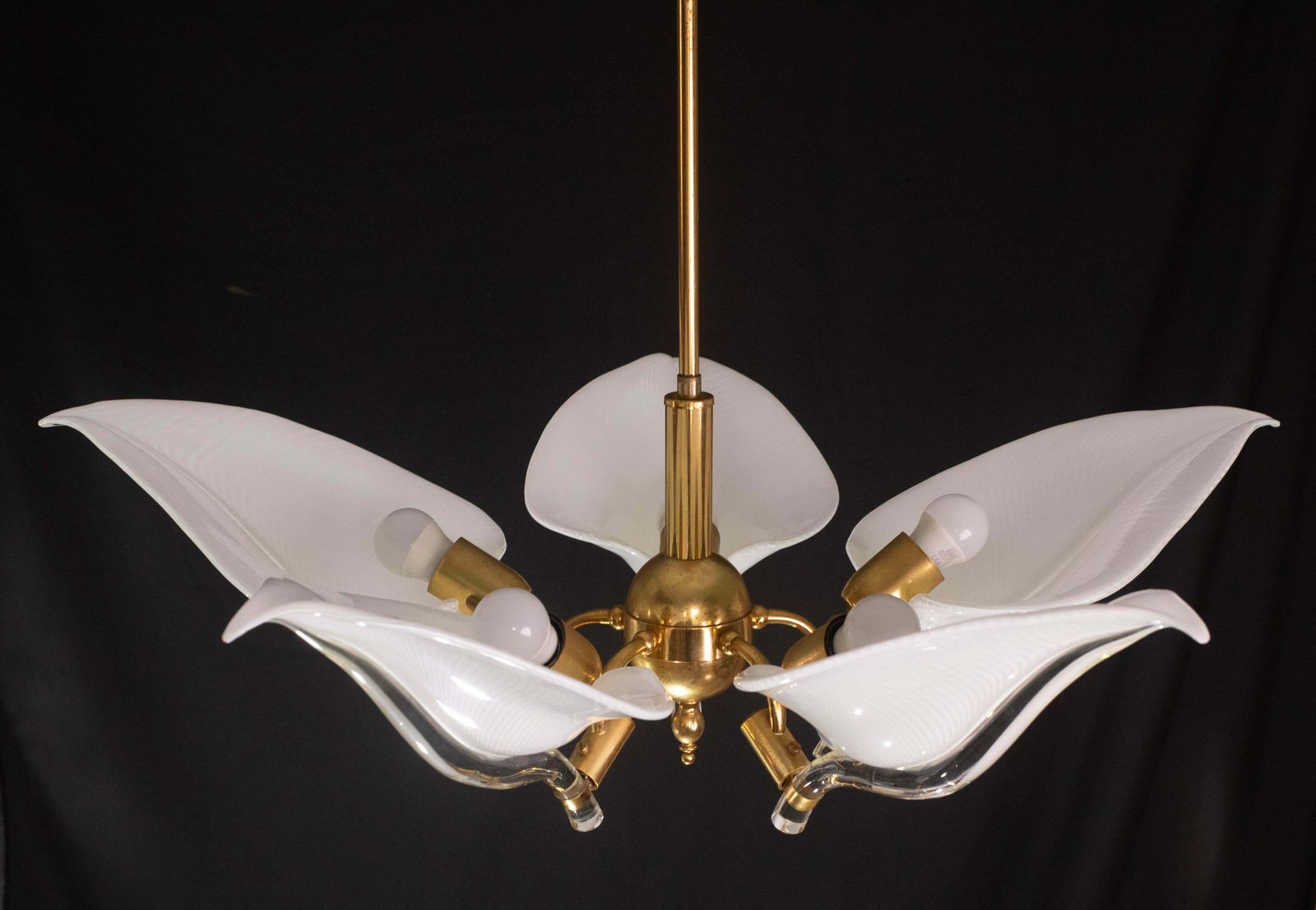 photo buy Elegant Chandelier Franco Luce For Seguso, Murano Glass, 1970s