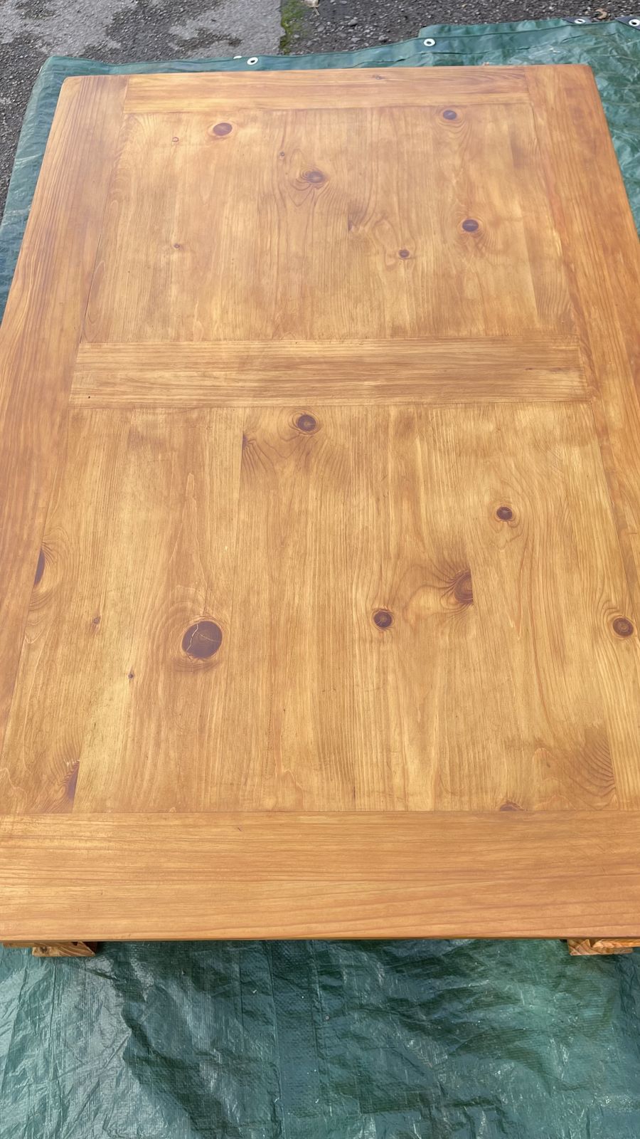 Large Farm Style Solid Pine Coffee Table photo for sale