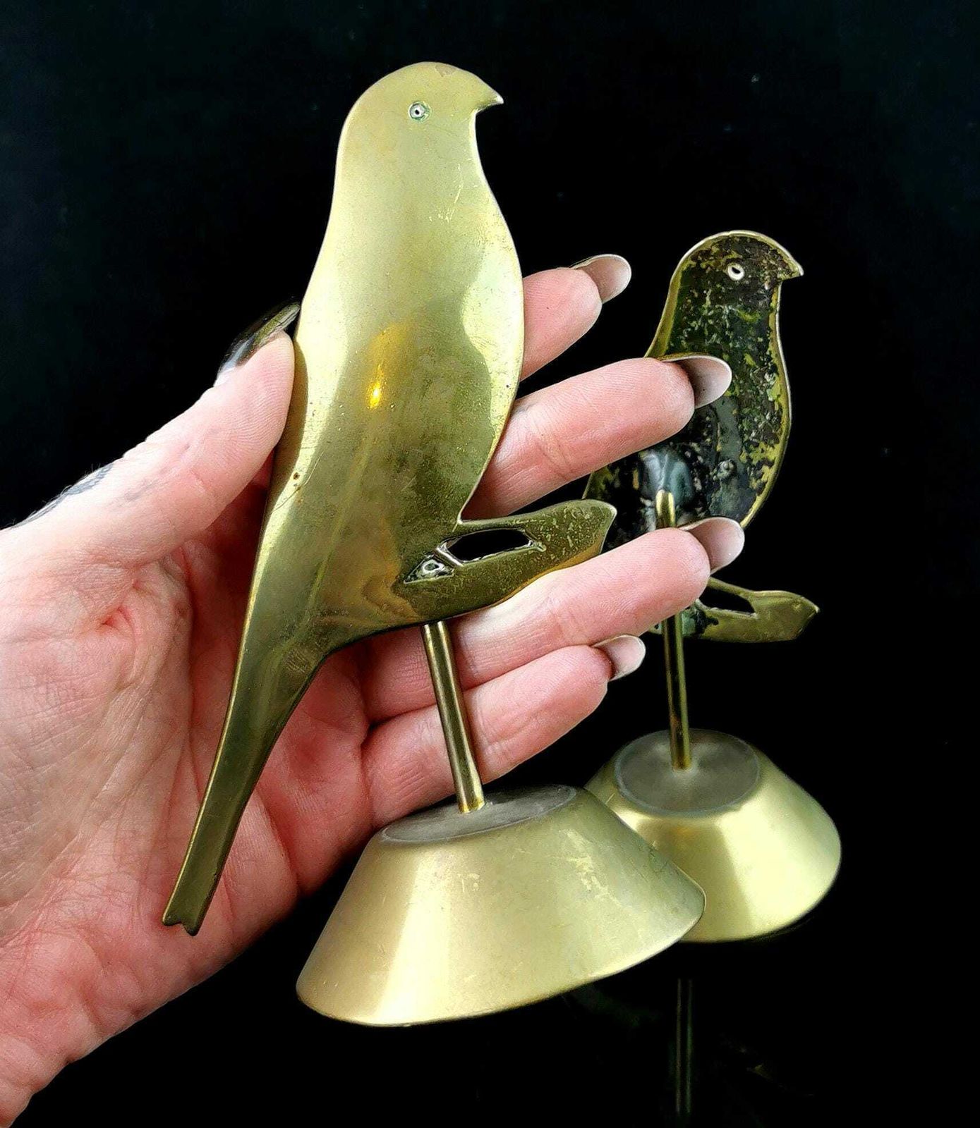 Antique Brass Bird Silhouettes, Decor photo furniture