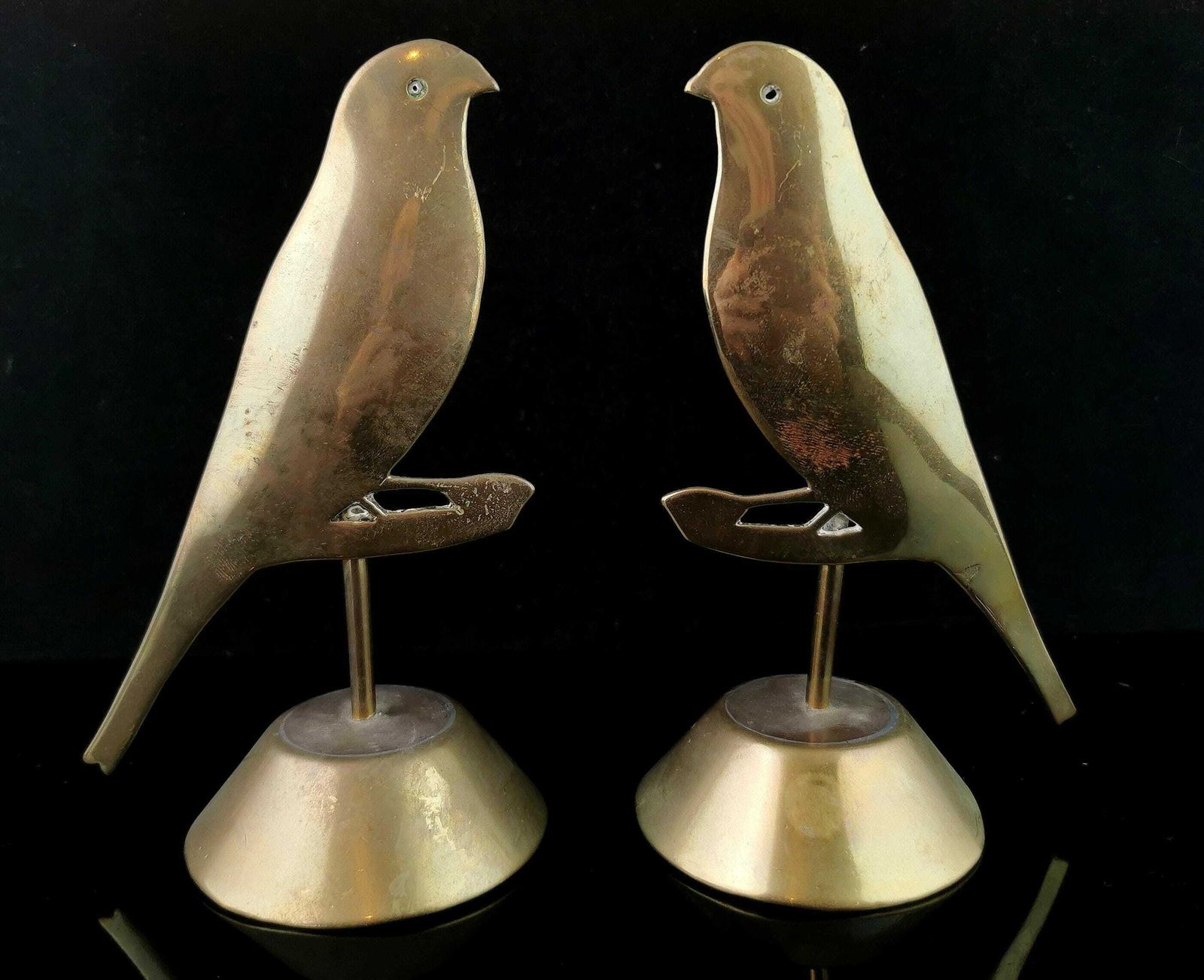Antique Brass Bird Silhouettes, Decor photo buy