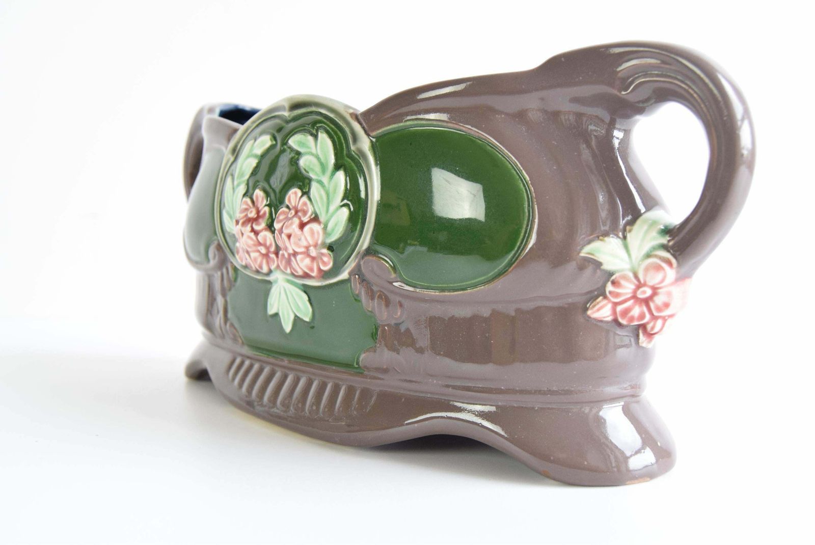 Ceramic Art Nouveau Jardiniere, Around 1900 photo vinterior