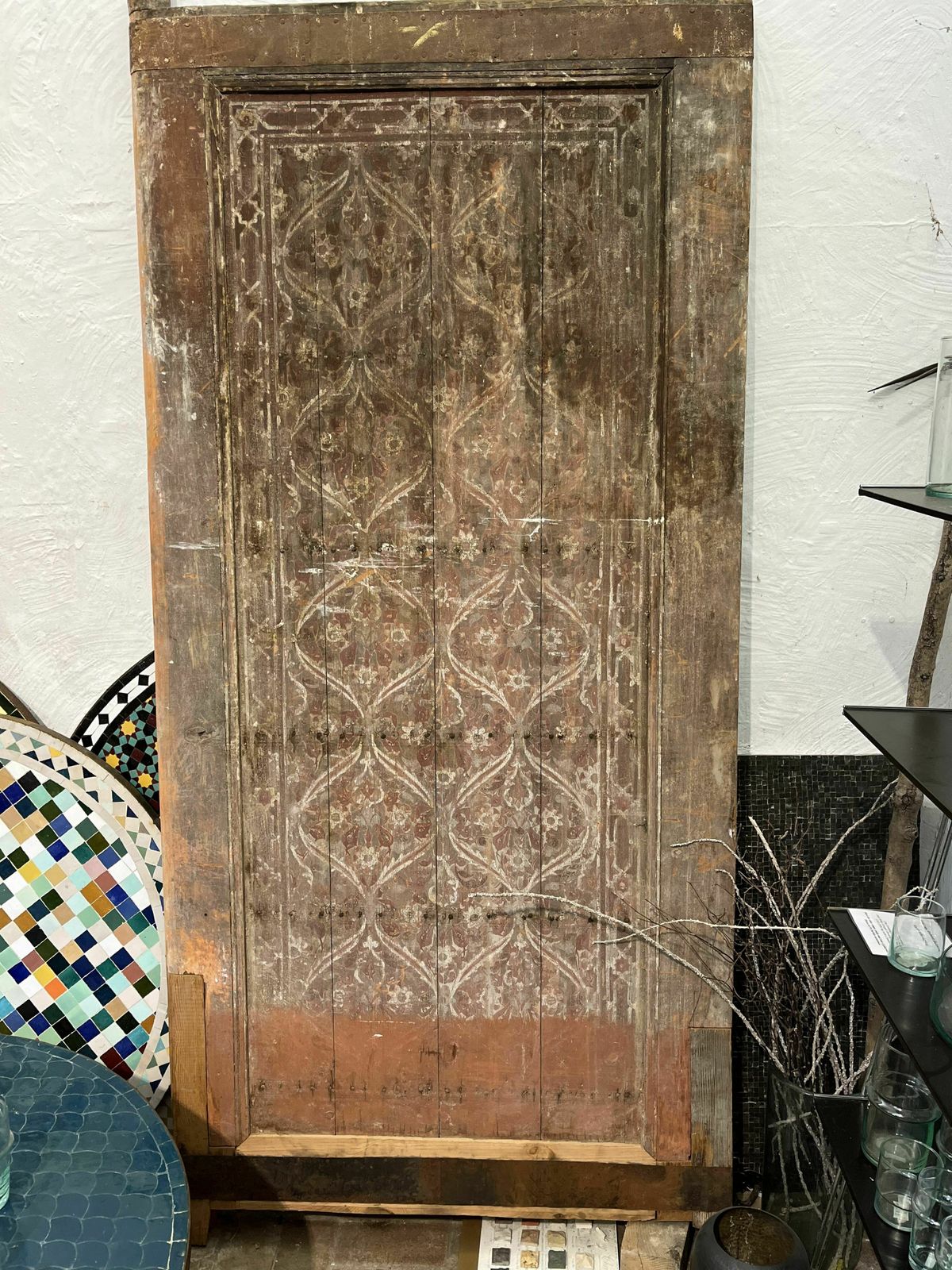 Tavole Calde Antique Fez Moroccan, 1700s For Coffee Table