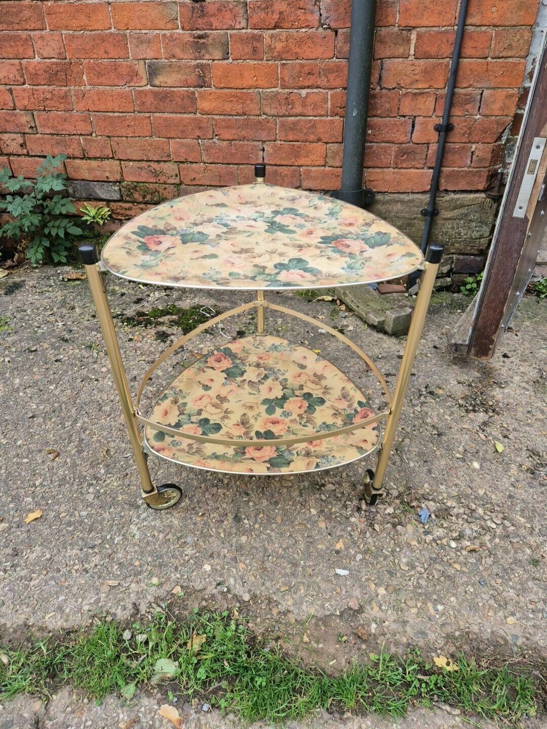 Glos Arnold Designs, A Mid 20th Century, Vintage Fibreglass Twin Shelved Trolley photo furniture