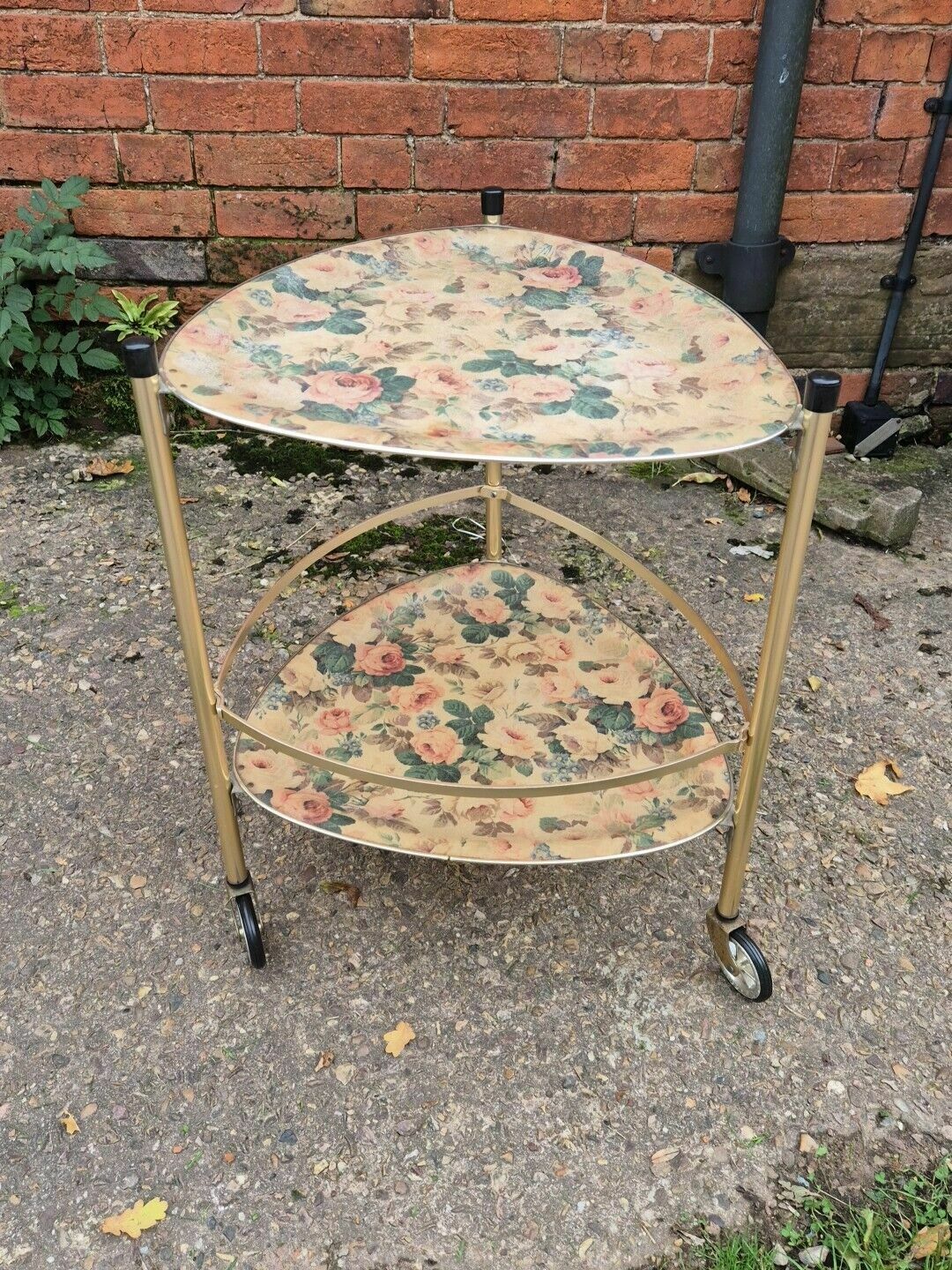 photo buy Glos Arnold Designs, A Mid 20th Century, Vintage Fibreglass Twin Shelved Trolley