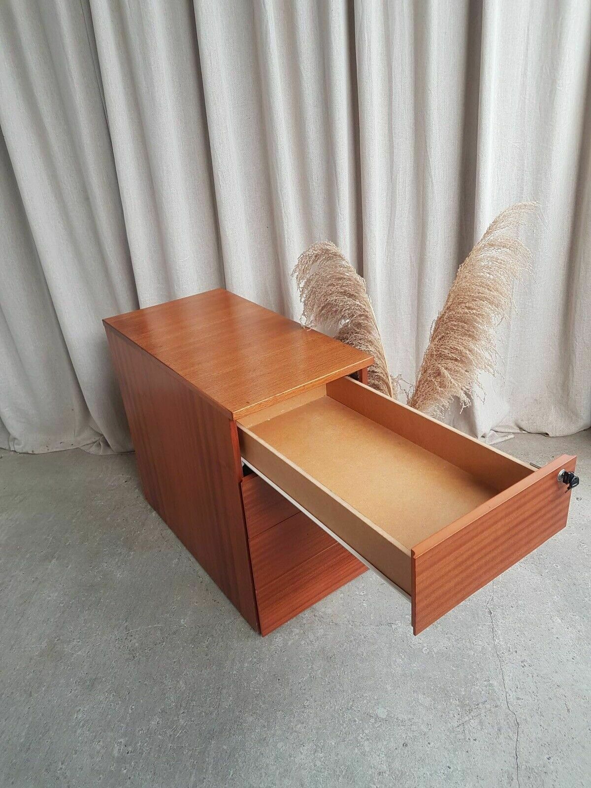 photo for sale Vtg Late Mid Century Filing Chest Of Drawers Scandi Retro Danish Minimalist R607