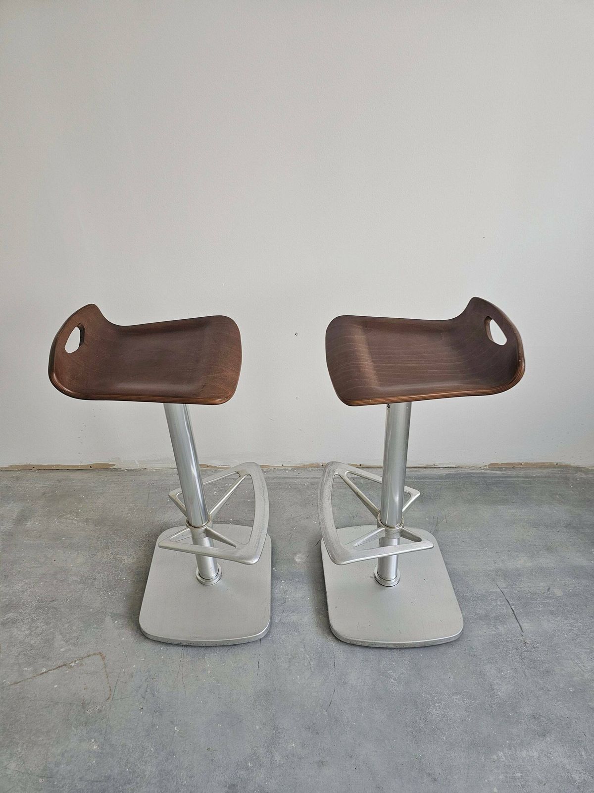 Pair Of Postmodern Bar Stools By Indecasa Designed By Joan Casas // Made In Spain In The 1980s photo 1100.0