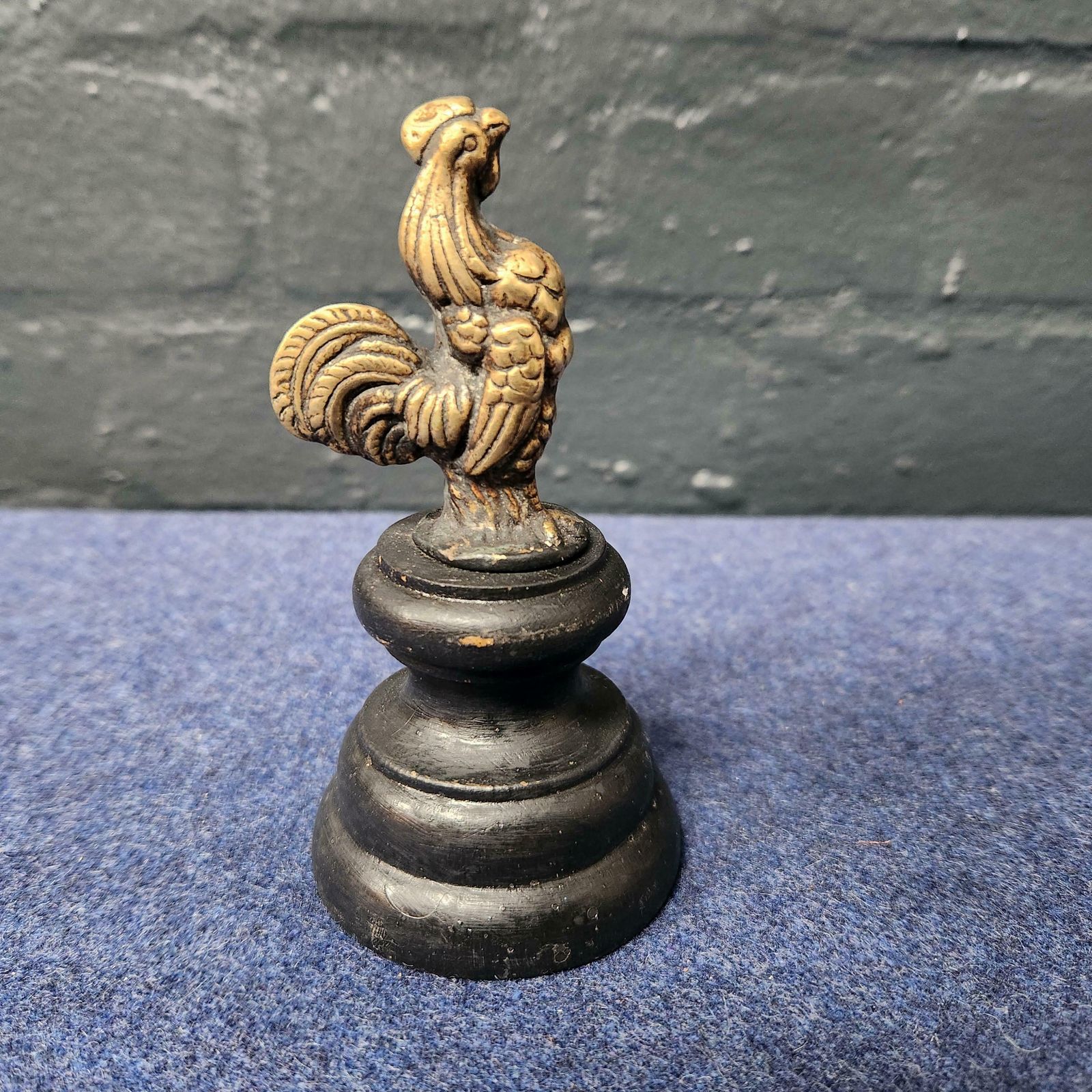 Brass Cockerel/Rooster Car Mascot photo Art