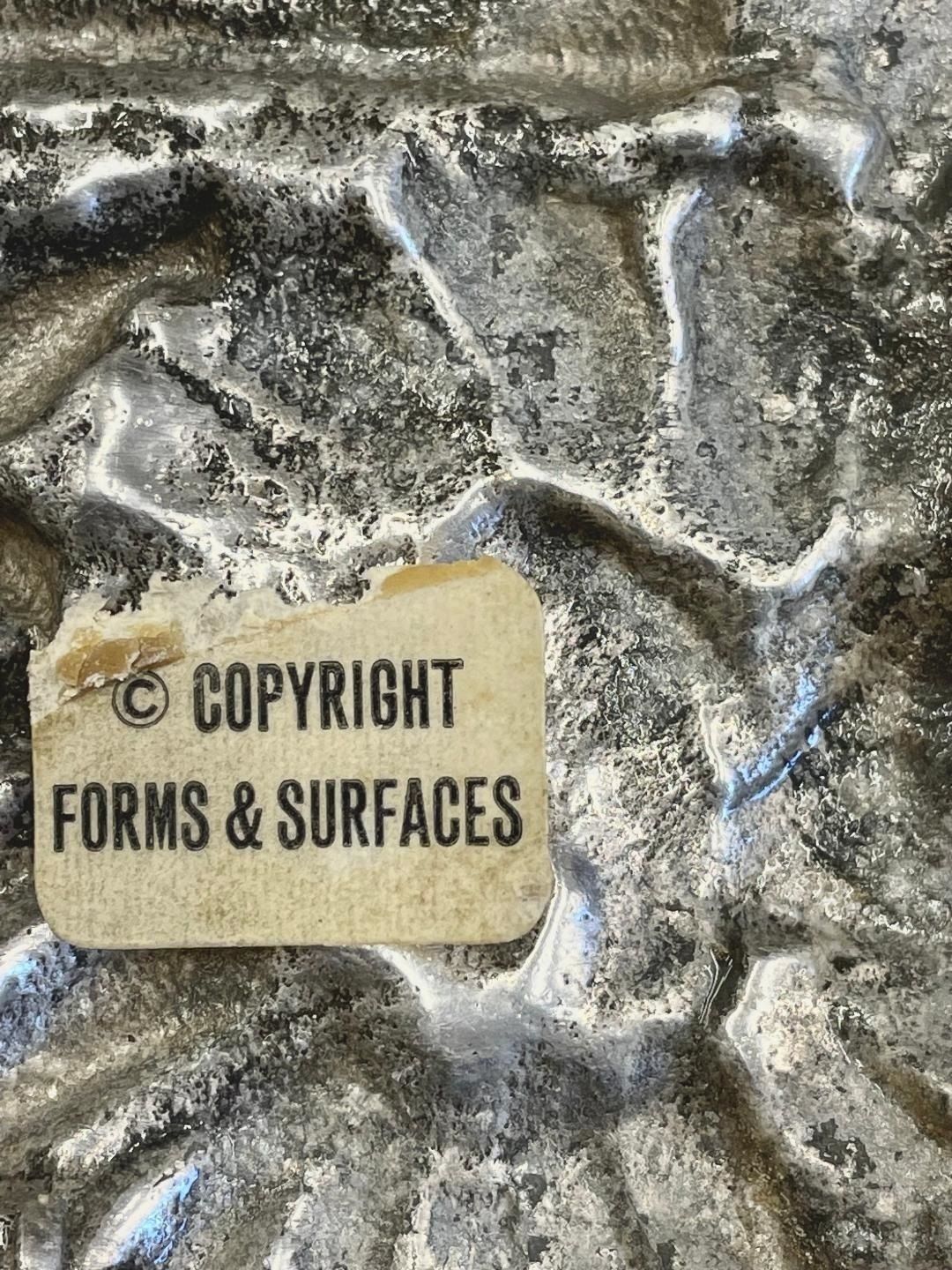 Set Of Ten Forms & Surfaces Abstract Cast Aluminium Plaques United States 1970's photo 2950.0