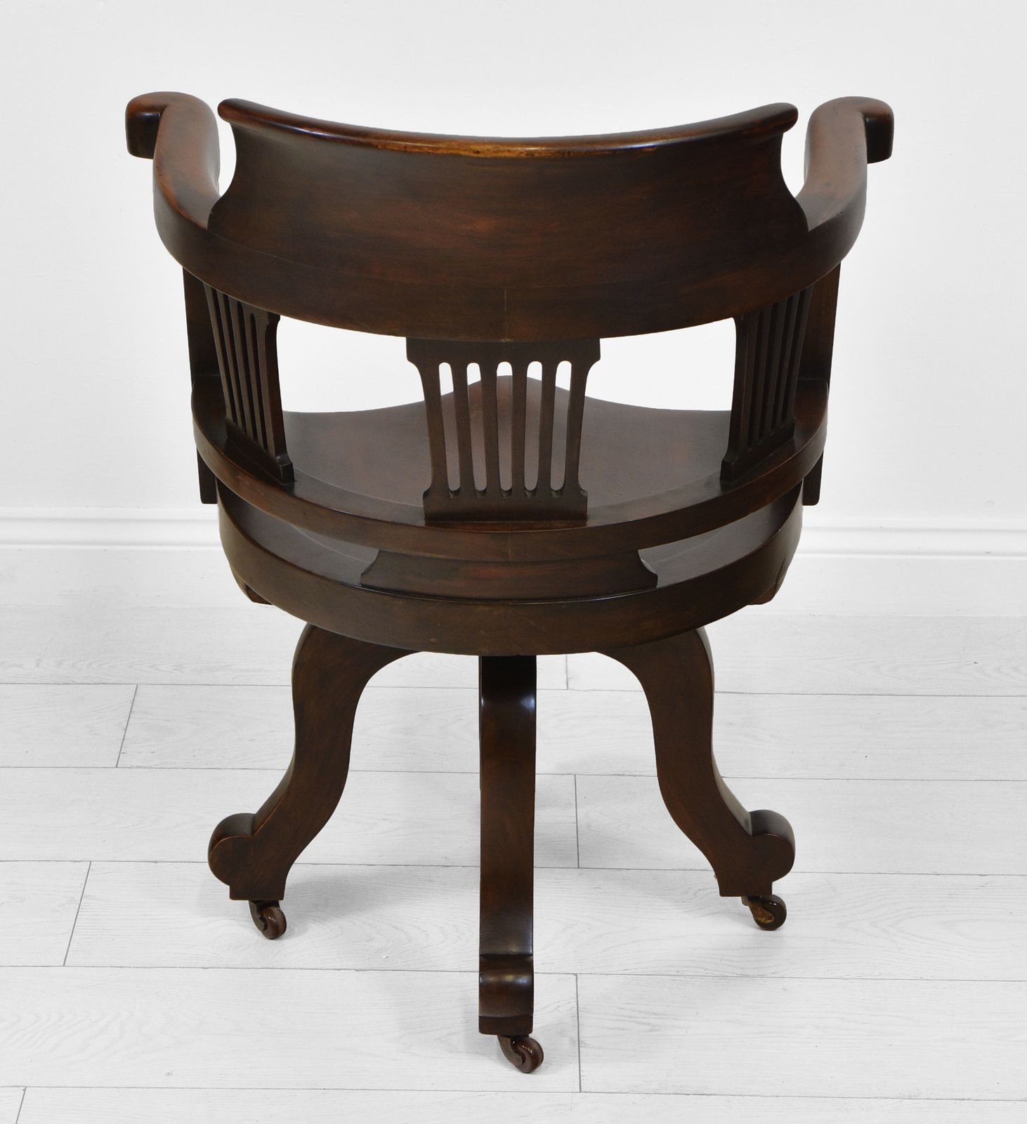 Victorian Mahogany Swivel Office Desk Chair Circa 1880 photo buy