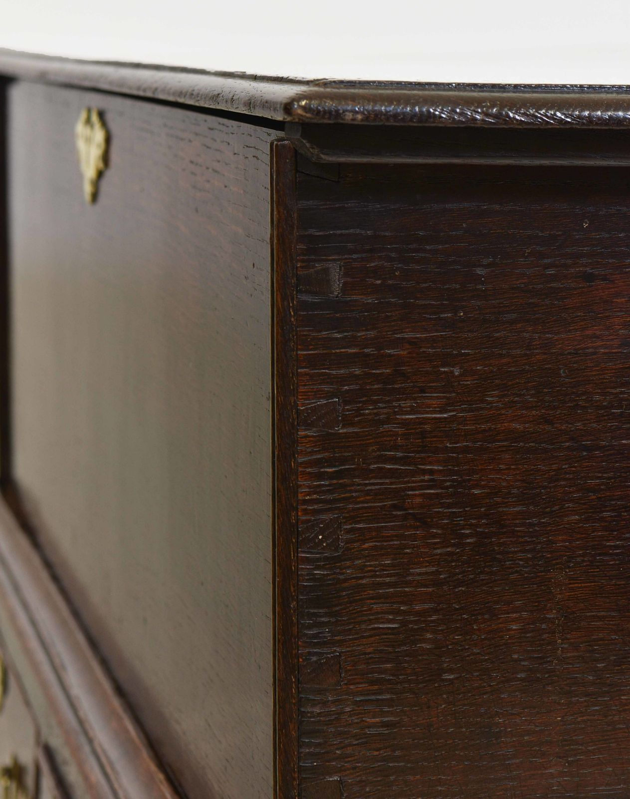 photo vintage Antique Georgian Oak Blanket Chest On Stand With Drawers Circa 1750
