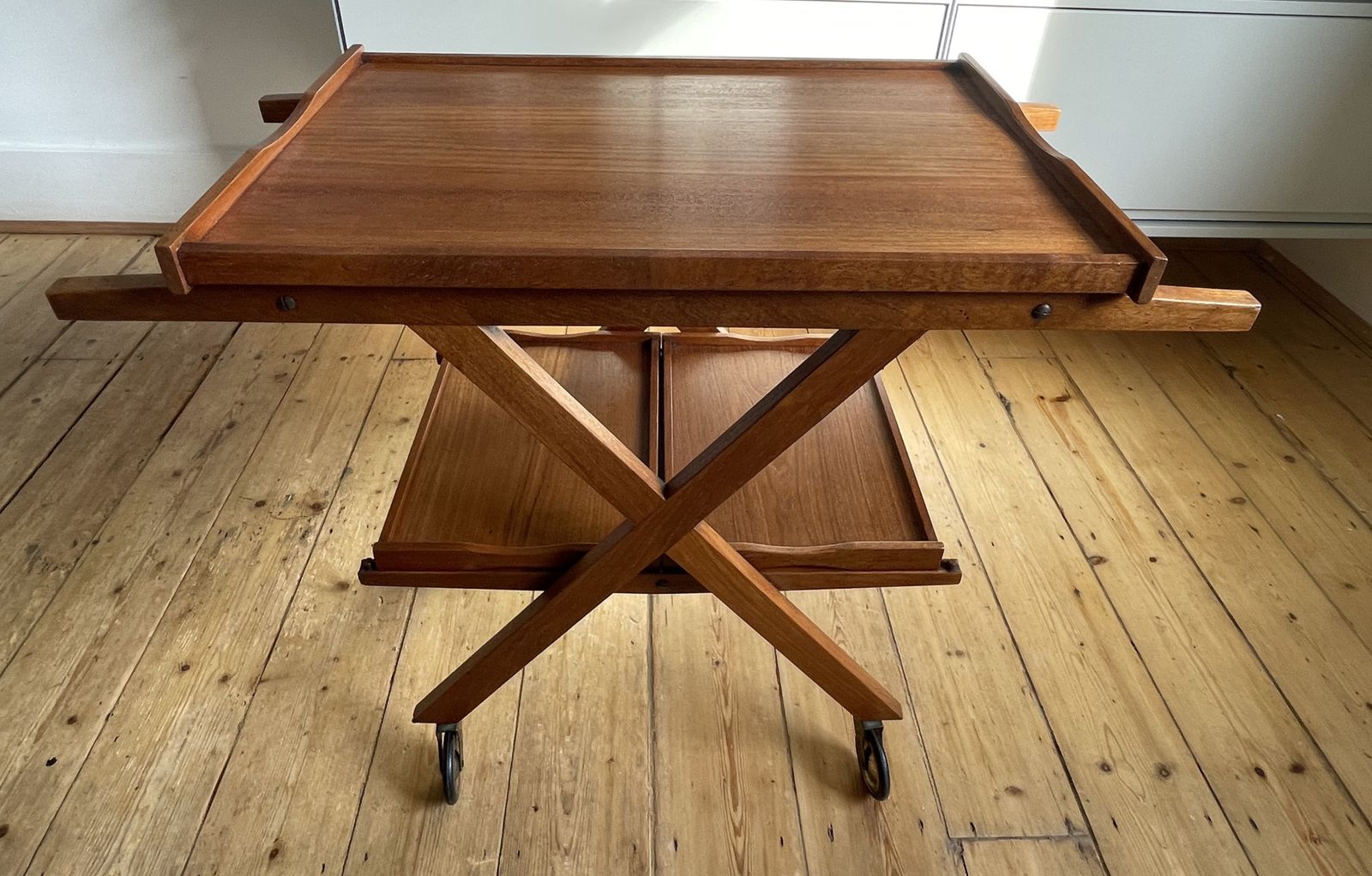 Laurids Lønborg Danish Bar Cart / Drinks Trolley (C. 1960s) | Rare | Mid Century photo furniture
