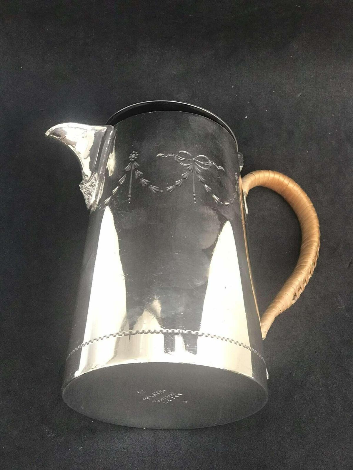Creamer Vintage Melkkannetje Edwardiaans Verzilverd Melkkannetje, Roomkannetje, Melkpot Sheffield, Engeland, Theeservies, Verzilverd Antiek Huwelijkscadeau photo vintage