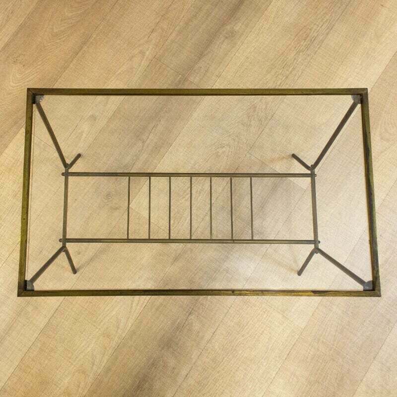 Vintage Brass And Glass Side Table, 1960s photo 240.0