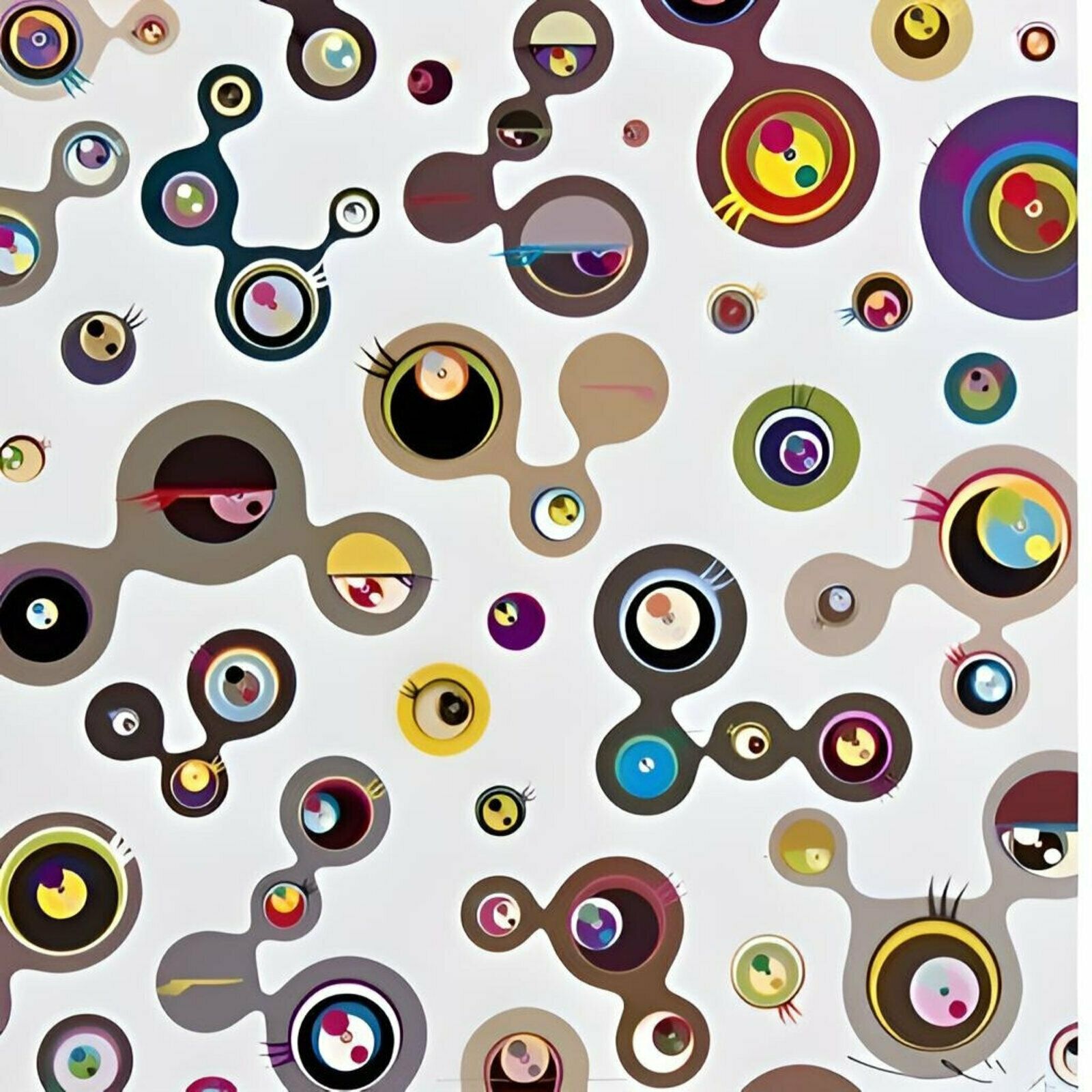 Takashi Murakami Jellyfish Eyes White 4, 2016