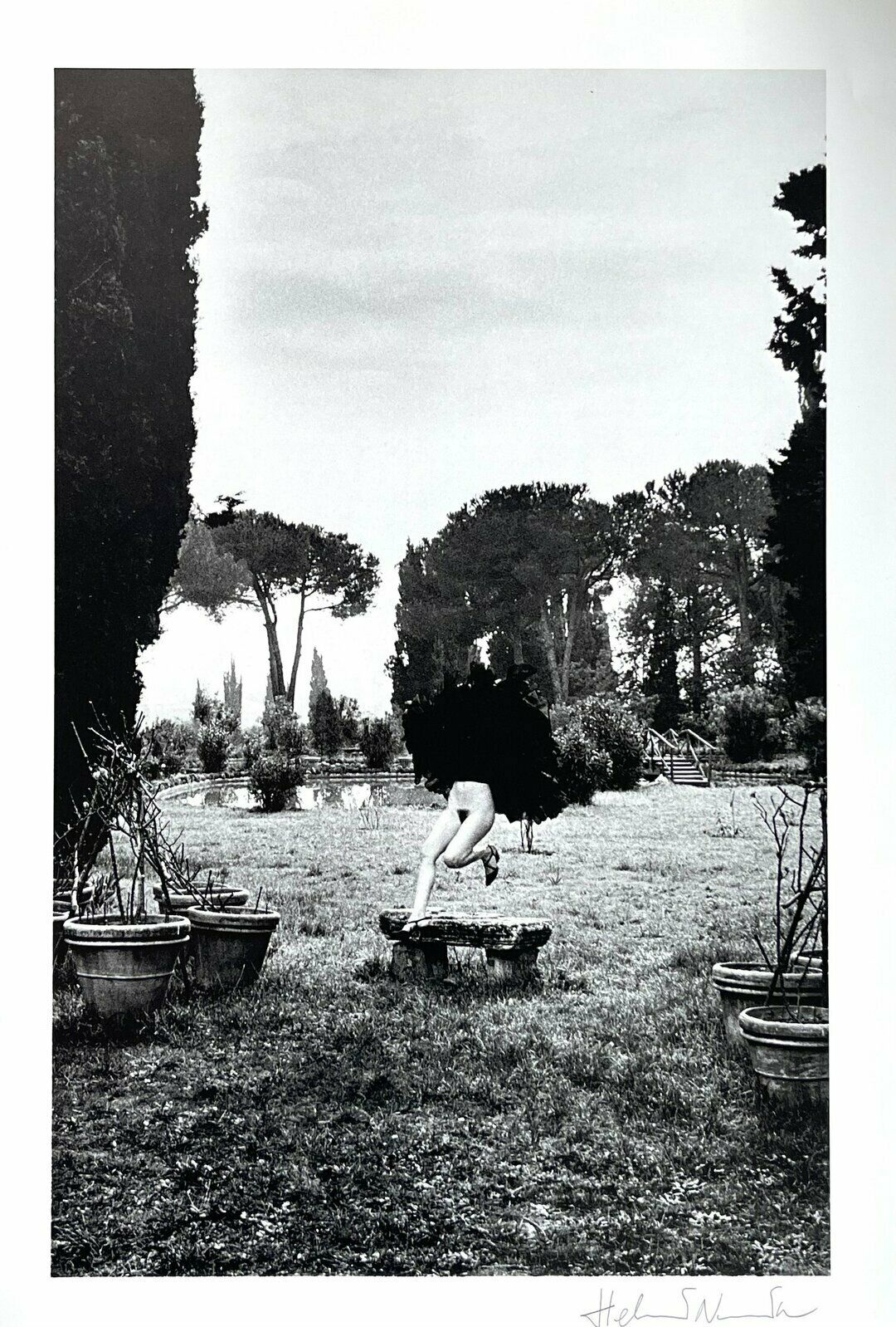 Helmut Newton In A Garden Near Rome, 1977, 1978
