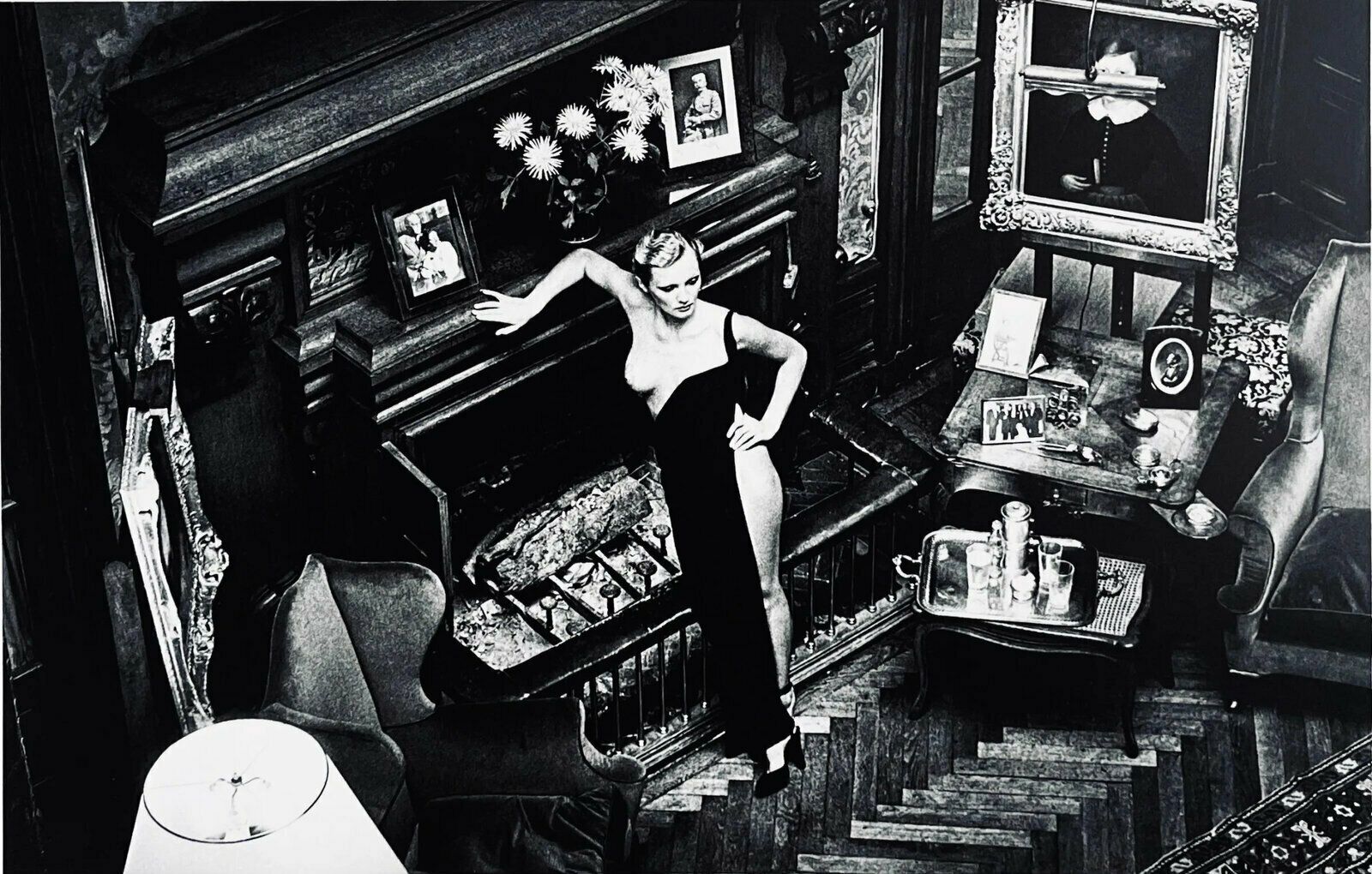 Helmut Newton Roselyne, Chateau D'arcangues (Salon) 1975, 1978