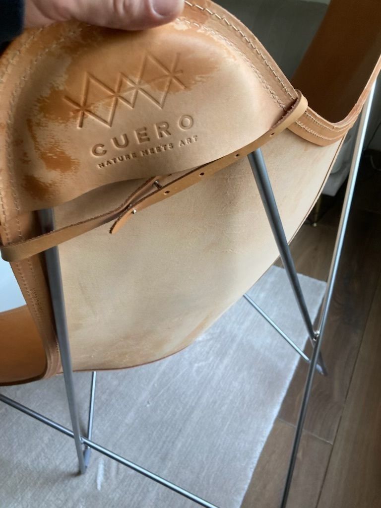 Cuero Design Leather Butterfly Chair – Pampa Mariposa photo furniture