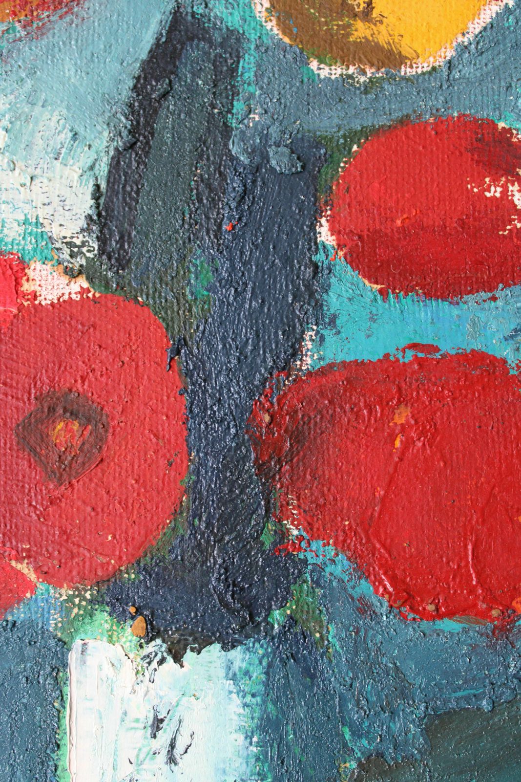 Aleksandr Rodin (1922 2001) Tulips In A Vase #3. Oil On Cardboard, 45 X 31 Cm photo for sale