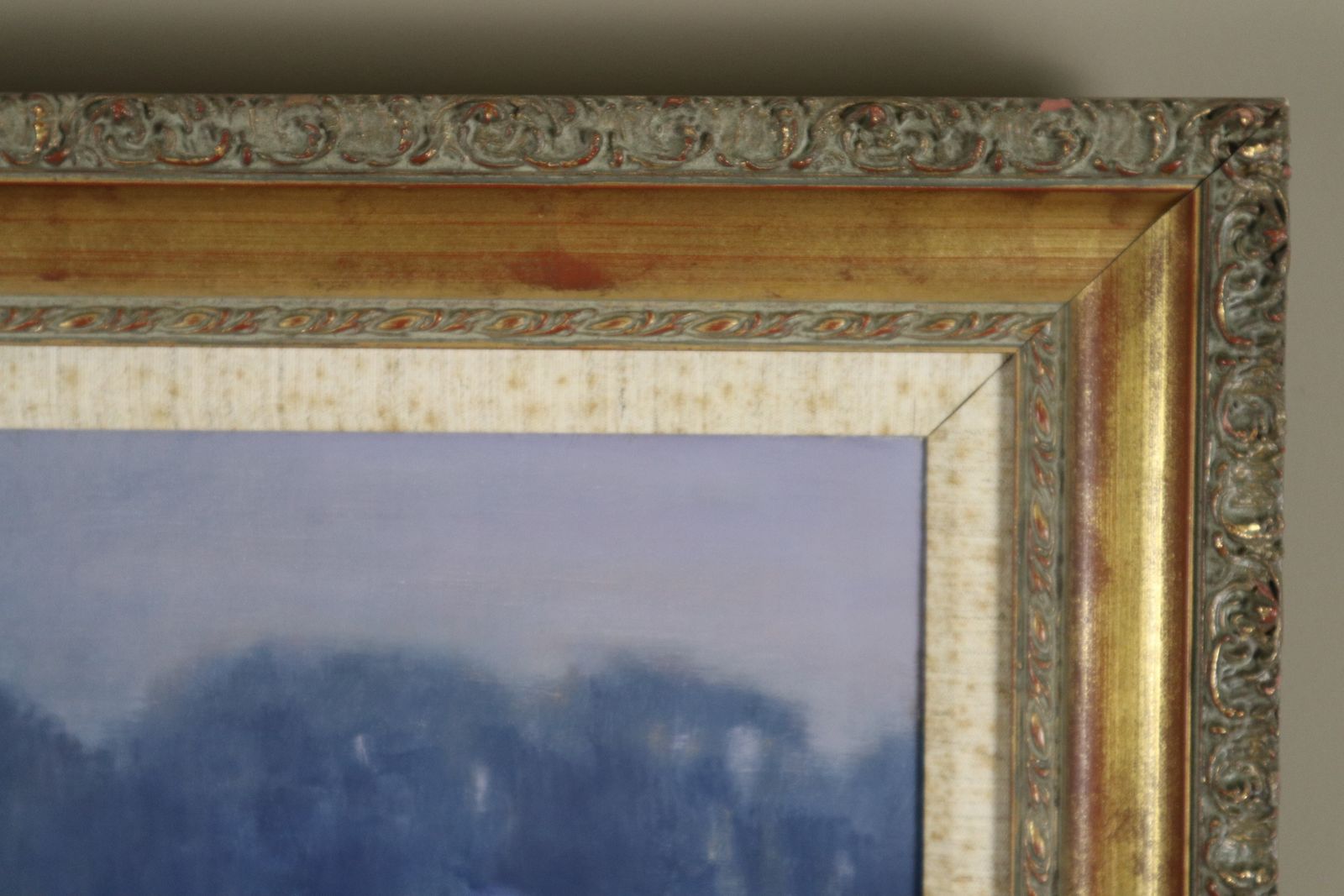 photo furniture 'Rounding The Bend' By Neil Cawthorne (1936 2022) Framed Original Oil On Canvas Painting 1979