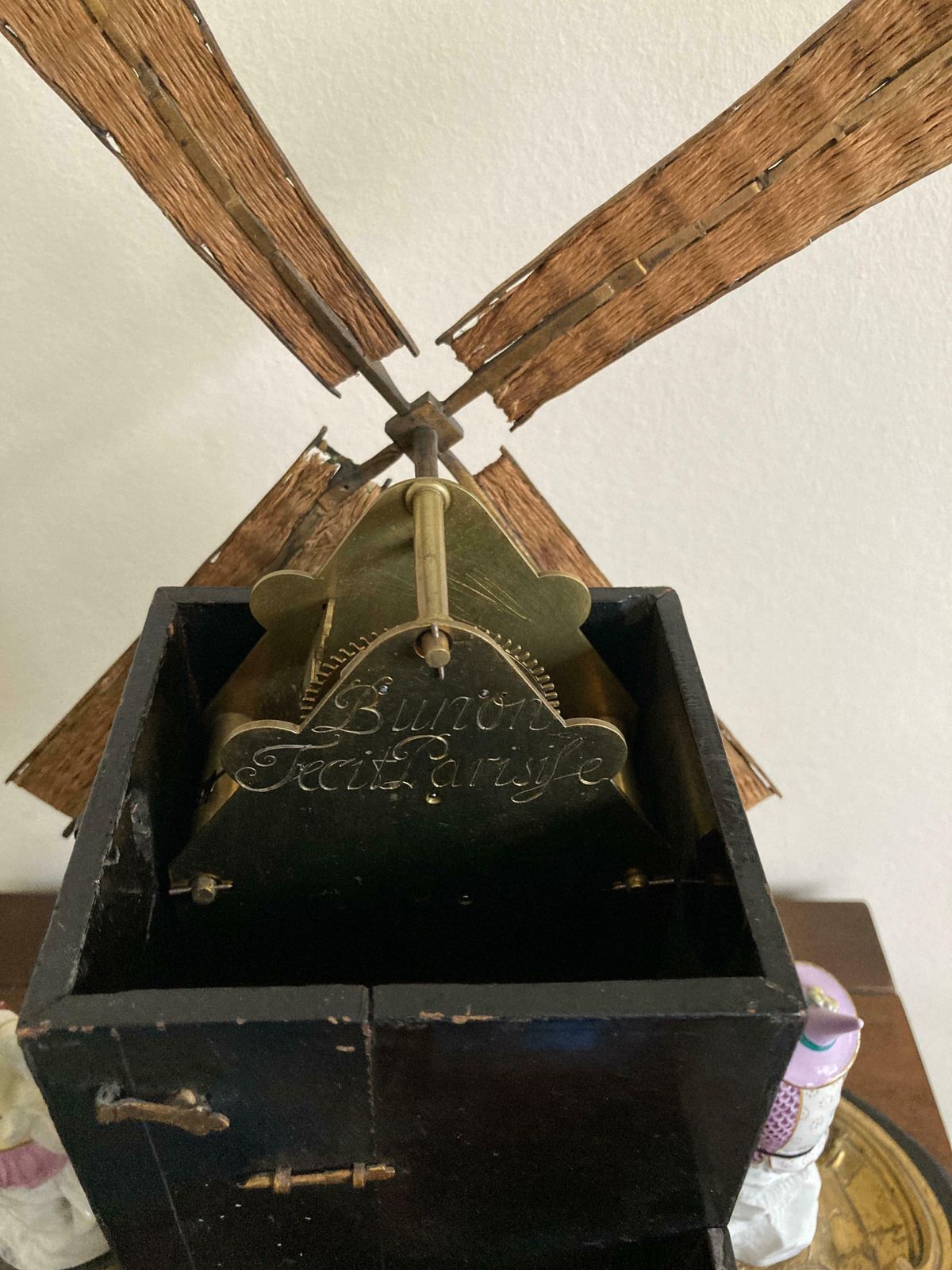 photo buy Ormolu Windmill With Meissen Harlequin And Columbine