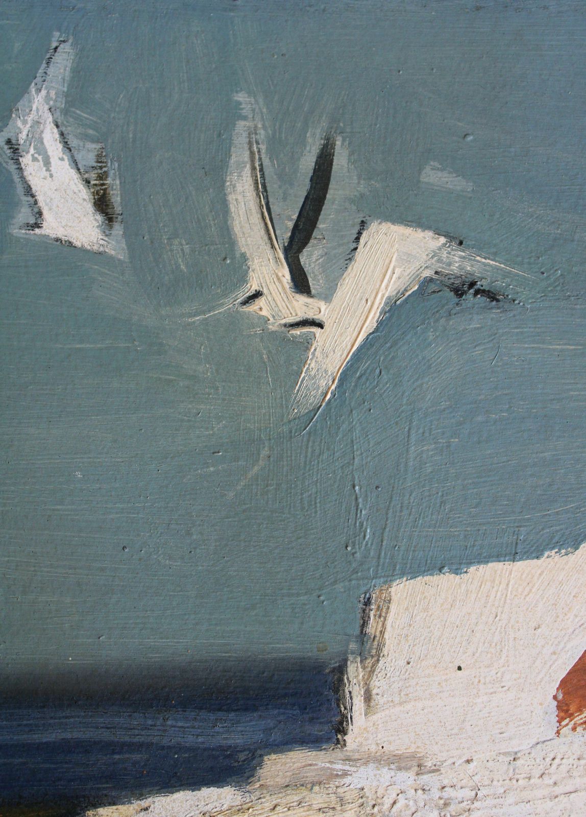 2010.0 Janis Osis (1926   1991, Latvian). Stones Of The Coast. Oil On Cardboard. 80x50 Cm photo
