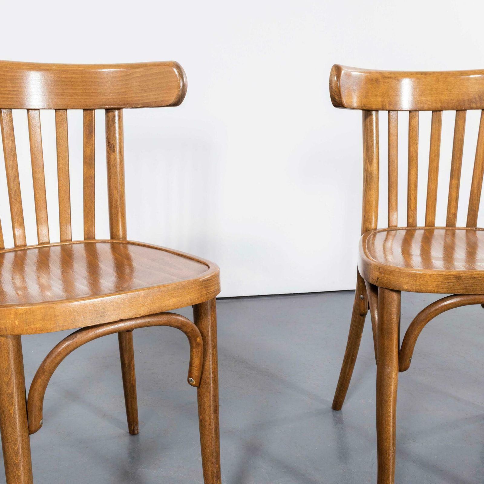 1960’s Bentwood Honey Beech Bentwood Dining Chairs – Set Of Four photo Furniture