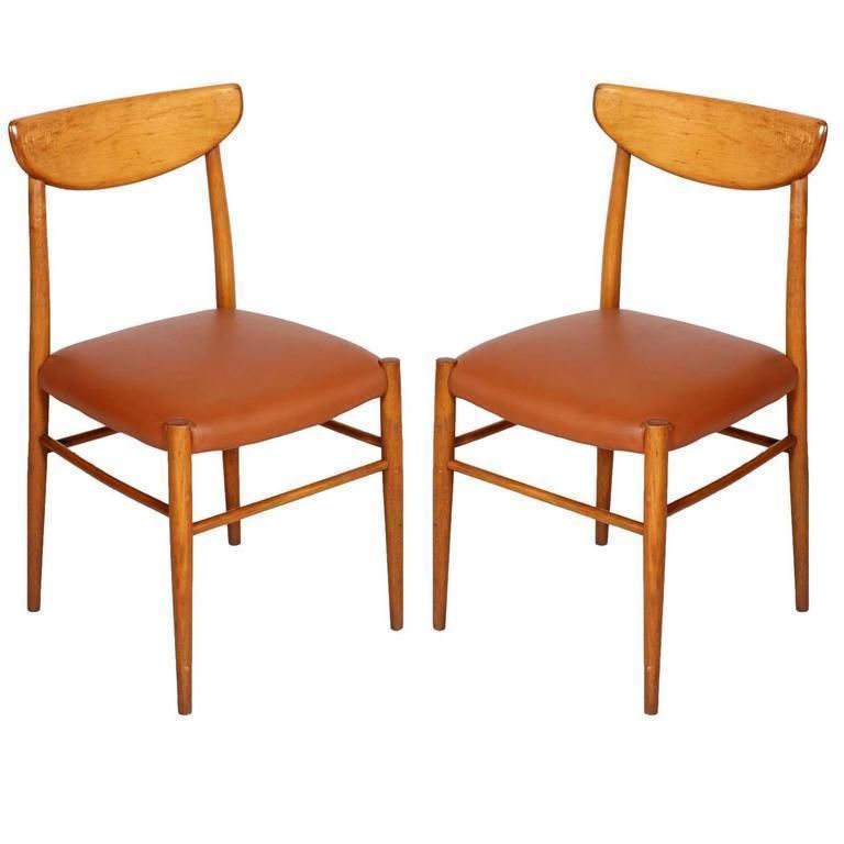 Italian 1950s Pair Of Chairs In The Manner Peter Hvidt & Orla Mølgaard Nielsen
