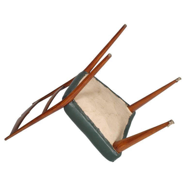 Italian Midcentury Six Chairs Ico And Luisa Parisi Designers Cherrywood photo vinterior