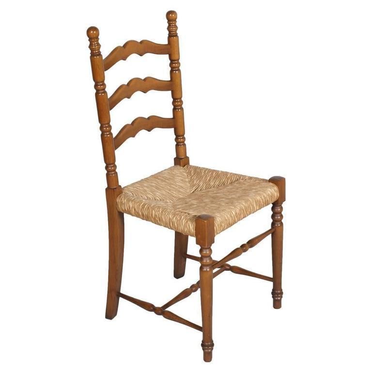 Mid Century Modern Chiavari Four Renaissance Florence Chairs Straw Seat In Walnut photo furniture