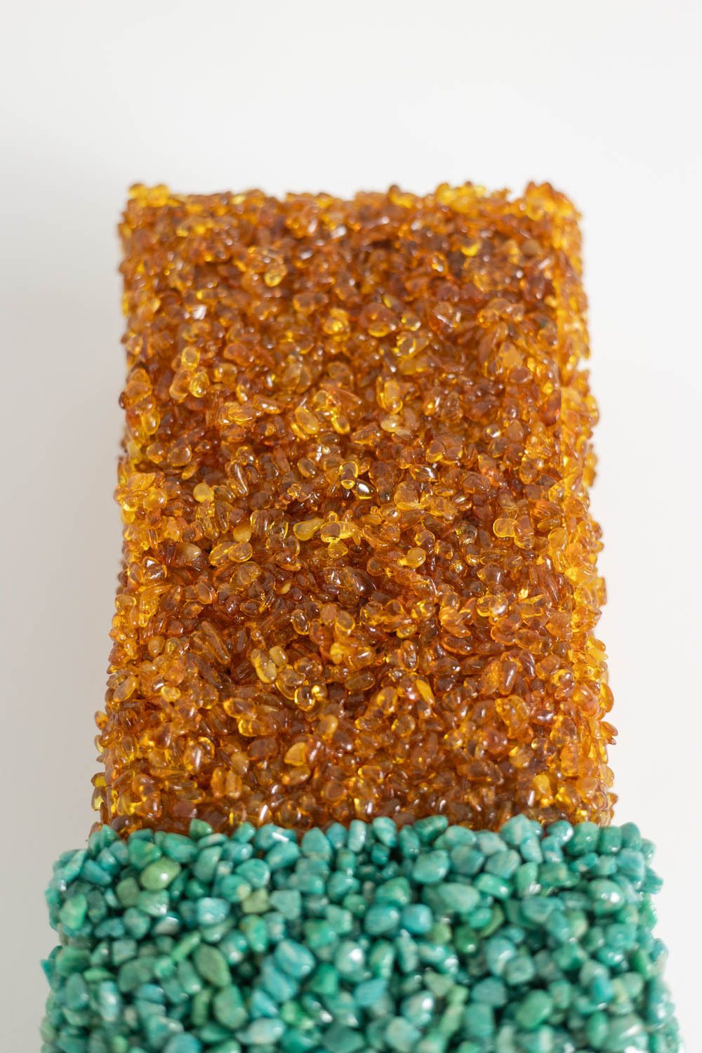 Pair Of Amazonite And Amber Wall Lights. Contemporary Artist Work. Ls60032086g photo buy