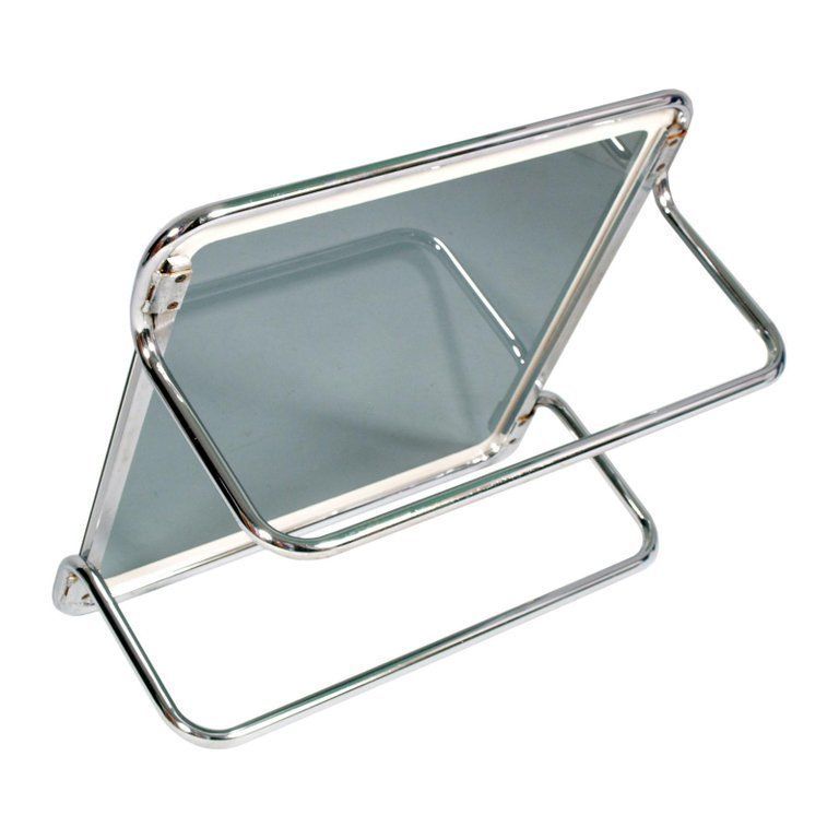Italian 1960s Chrome & Glass Cocktail Table, Designer Giotto Stoppino Attributed photo Furniture