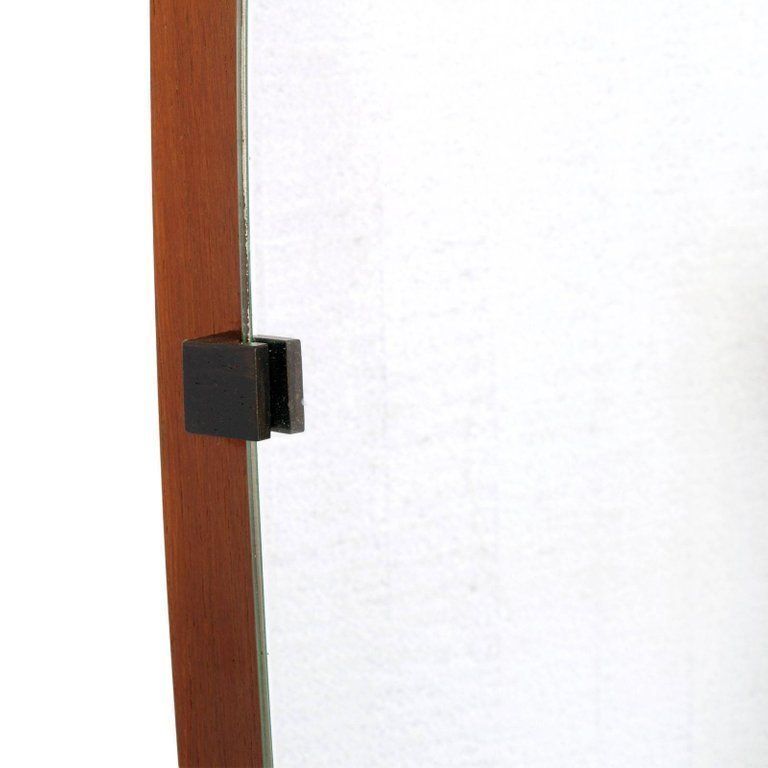 1960s Italian Wall Mirror, Bentwood Teack, Franco Campo & Carlo Graffi For Home photo Home Decor