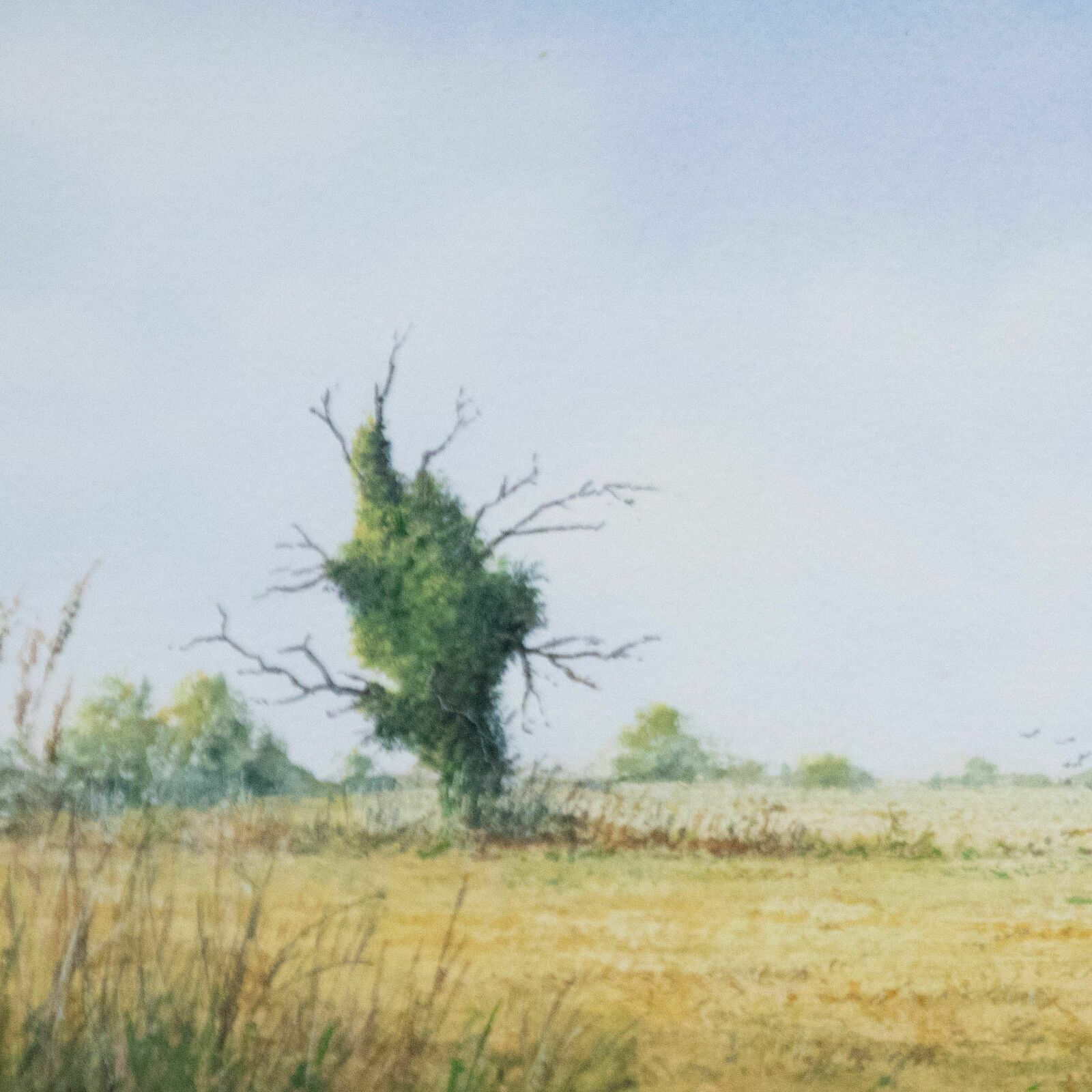 Ken Walton 20th Century Watercolour, Upper Guist, Norfolk photo Art
