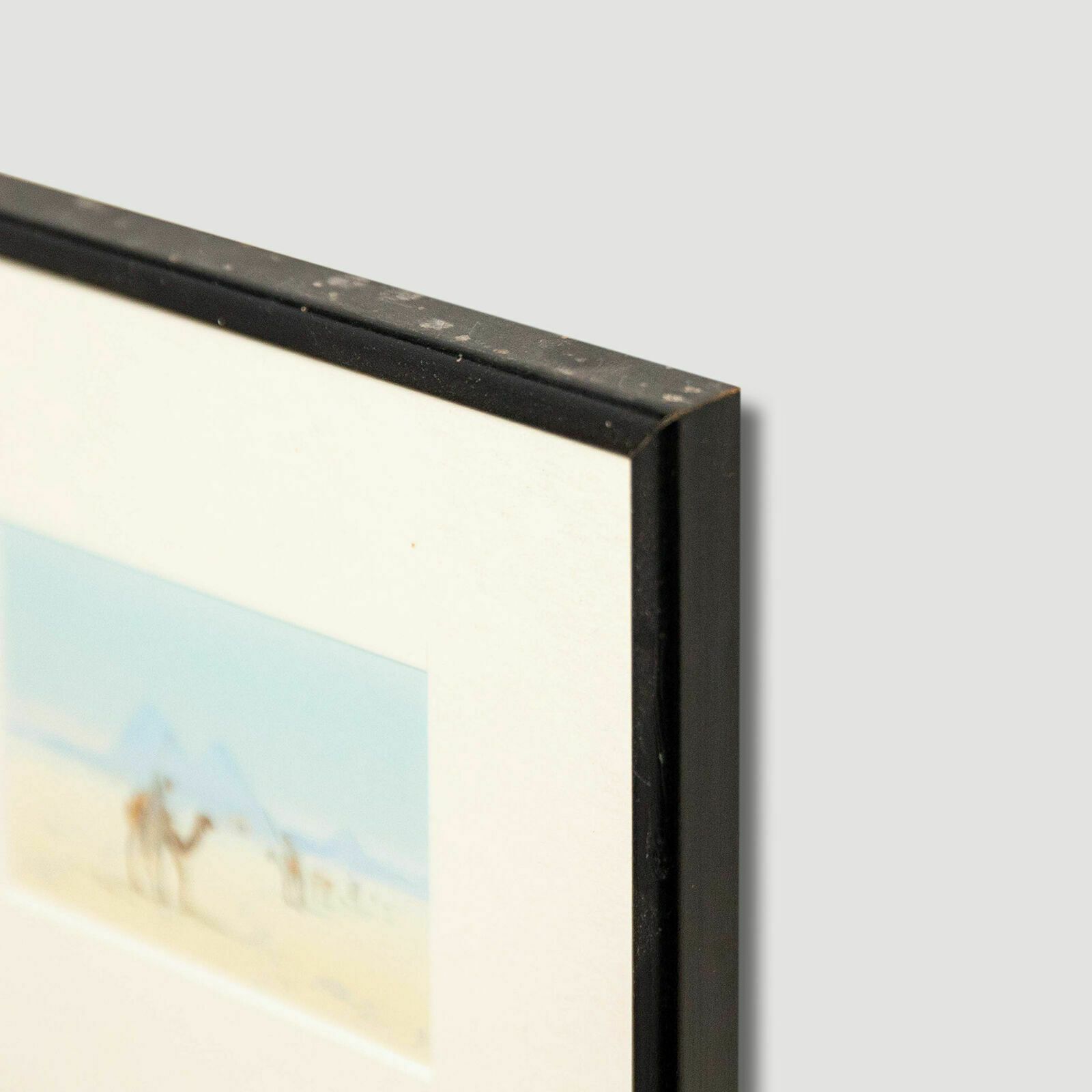 Miniature Mid 20th Century Watercolour Pyramids Of Giza photo Art