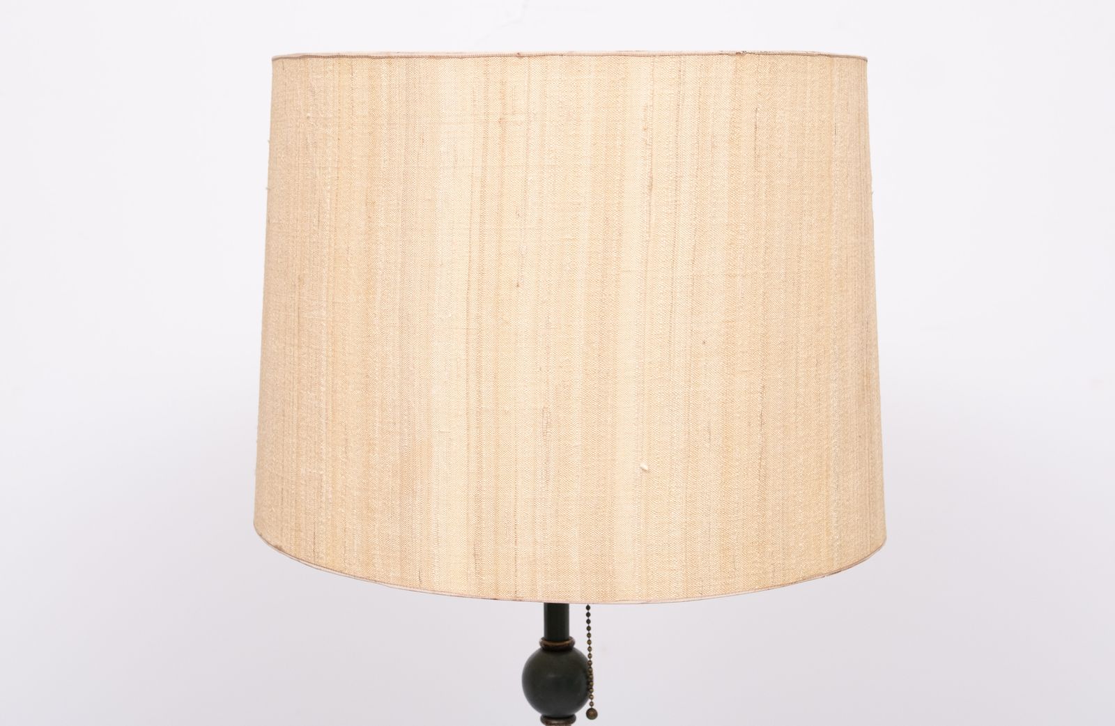 Classic Green Color Wooden Floor Lamp 1950s France photo for sale