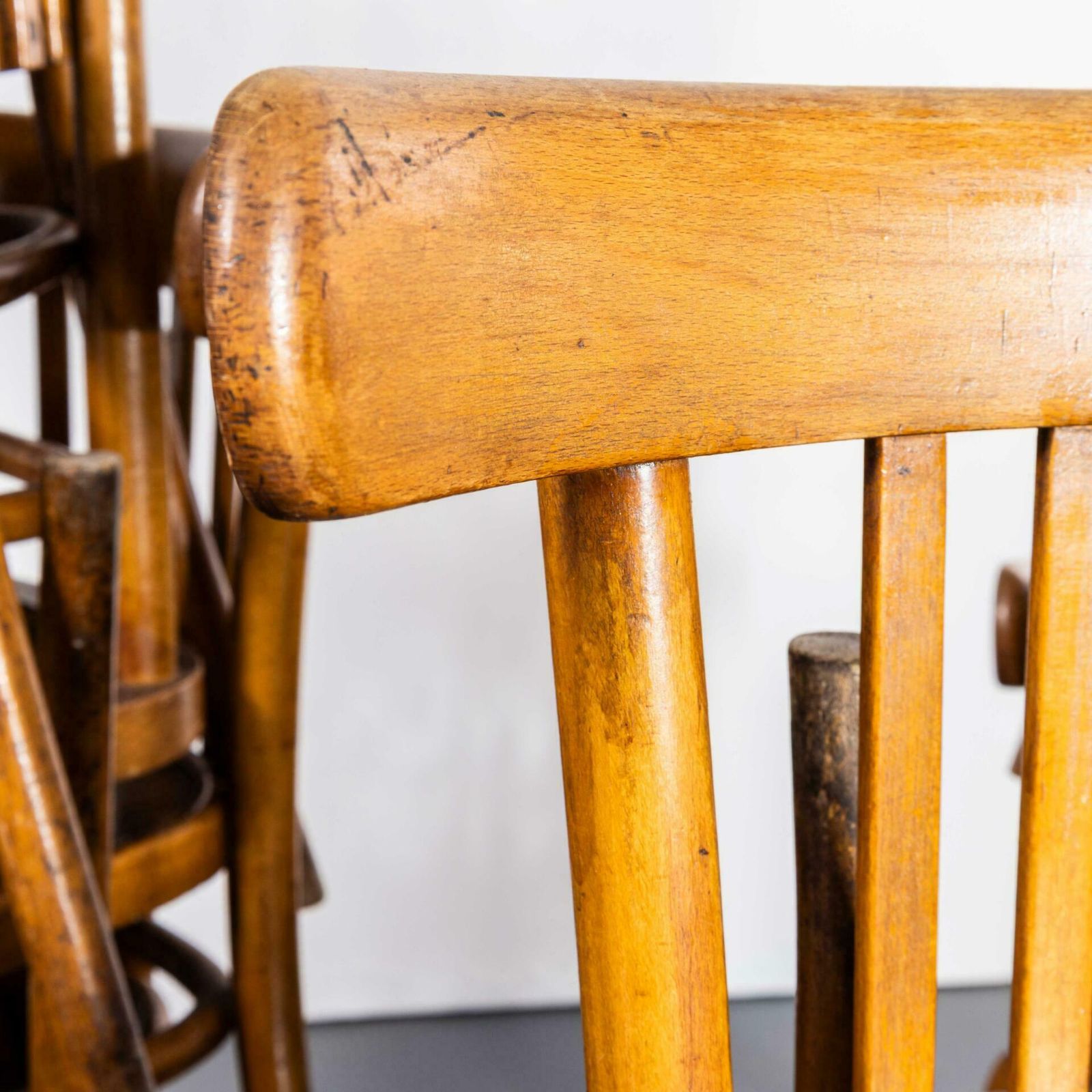 1920’s Warm Honey Classic Bentwood Dining Chair – Various Quantities Available   Sets Of Six photo for sale