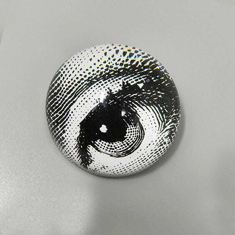 1970s Piero Fornasetti Astonishing Crystal Paperweight Sphere. Made In Italy photo for sale