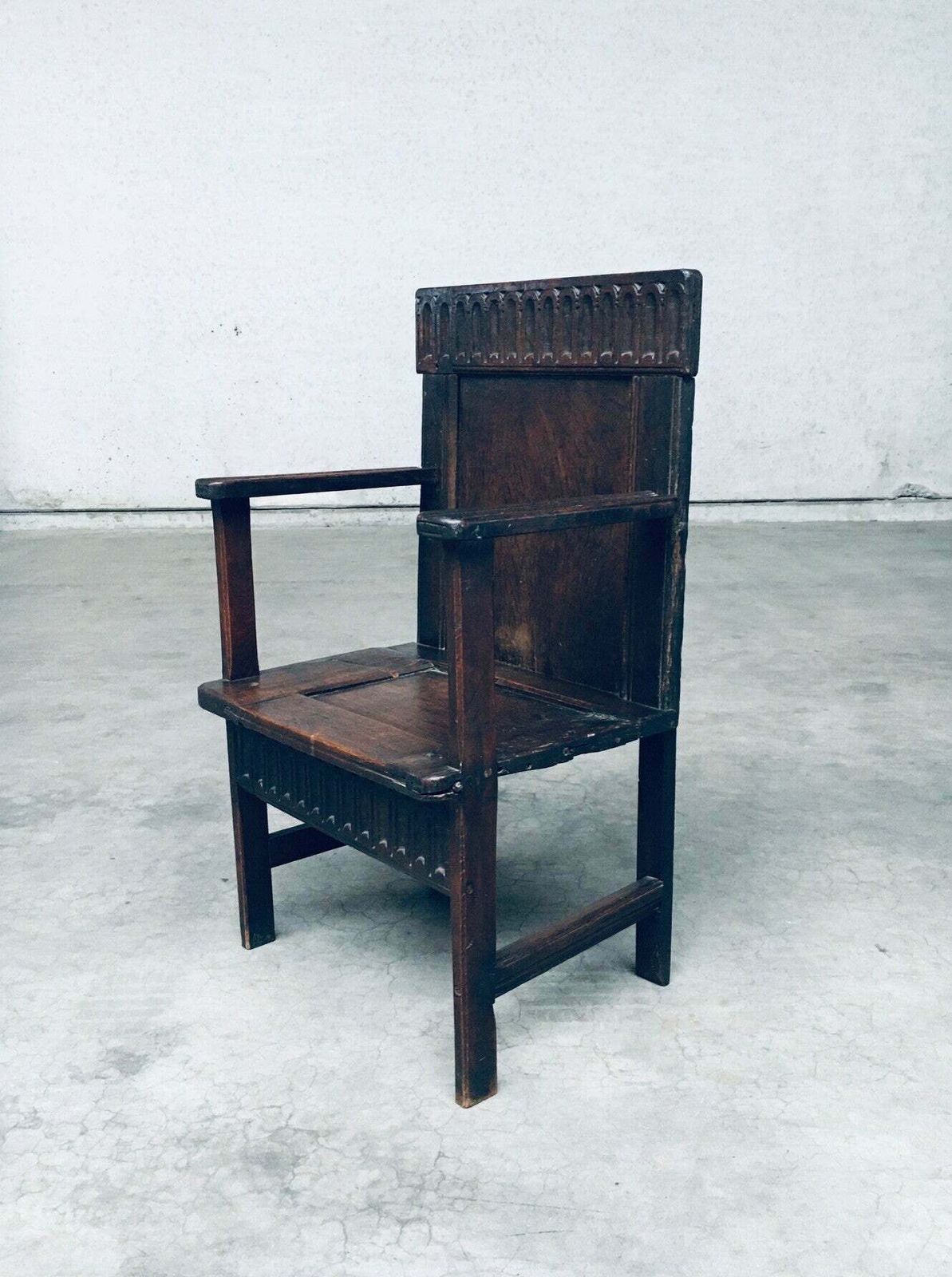 19e Eeuwse Primitieve Folk Art Handgemaakte Fauteuil photo 1600.0