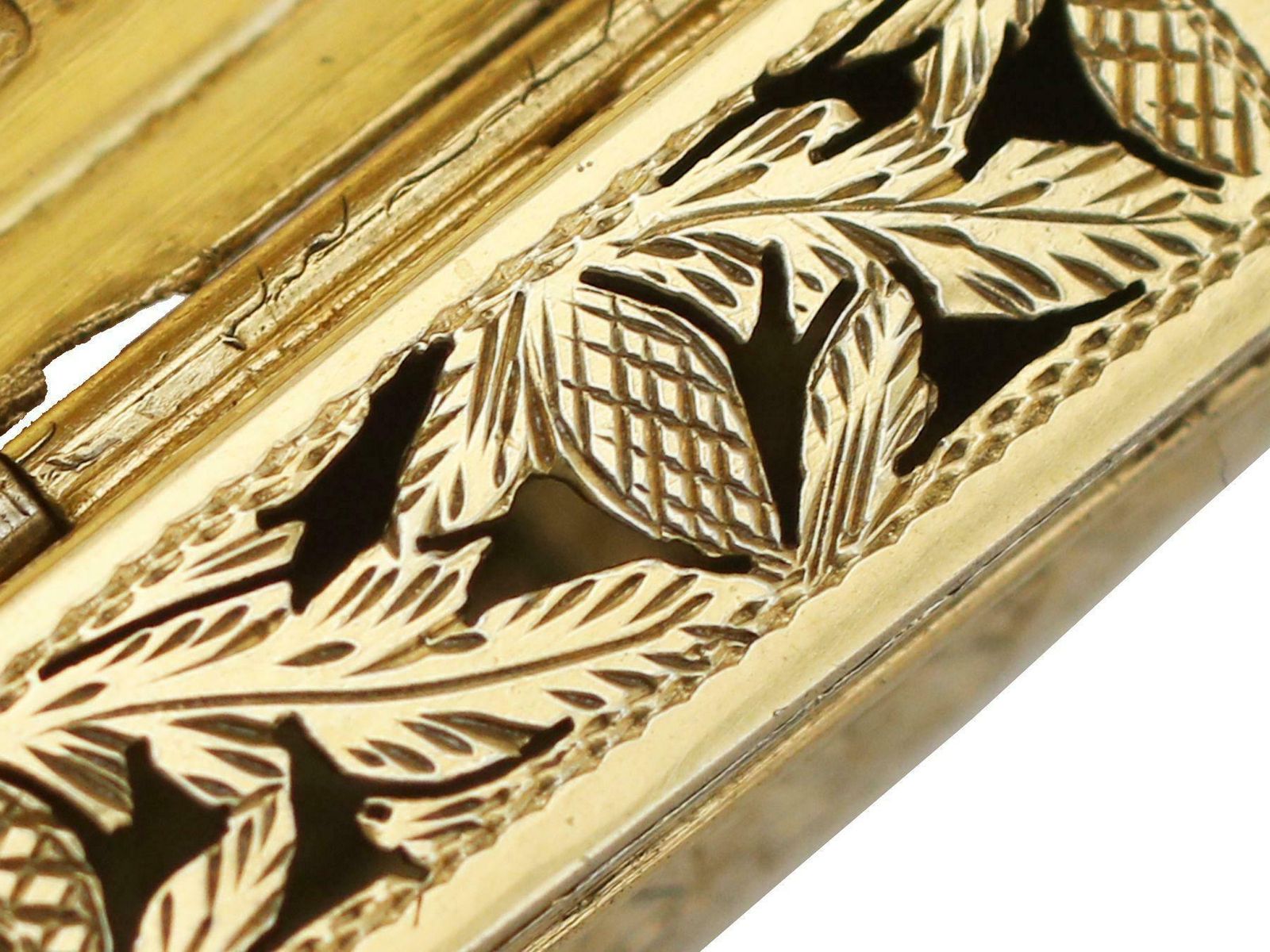 photo furniture John Wilkinson Antique Sterling Silver Gilt Purse Vinaigrette