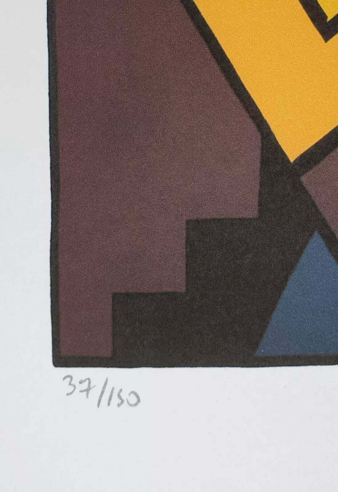 1980s After Roy Lichtenstein "Indian Theme VI" Limited Edition Lithograph photo vinterior