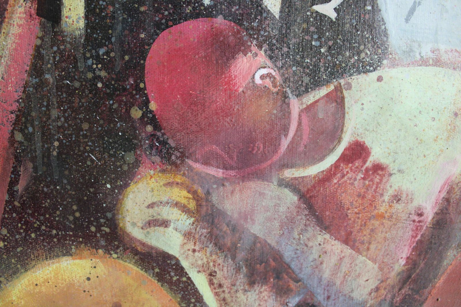 Victor Karnauh (1950 2012, Ukrainian, Latvian). Bird At The Wheel  Oil On Canvas, 60 X 92 Cm photo 3800.0