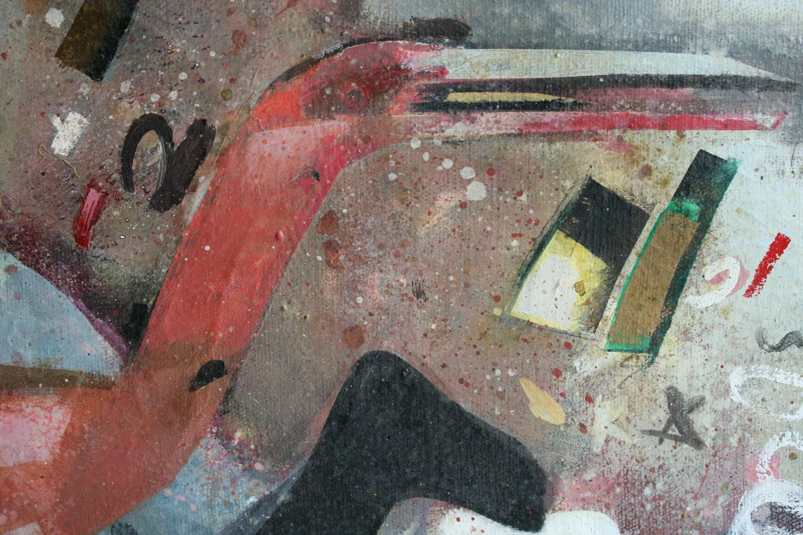 Victor Karnauh (1950 2012, Ukrainian, Latvian). Bird At The Wheel  Oil On Canvas, 60 X 92 Cm photo vinterior