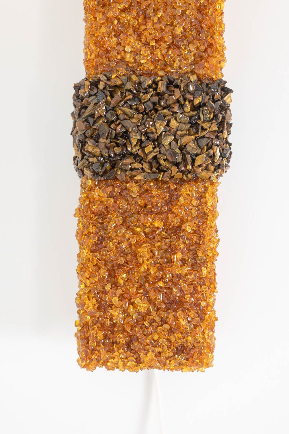 Pair Of “Honey” Wall Lights In Amber And Tiger’s Eye. Contemporary Artist Work. Ls60042086g photo buy