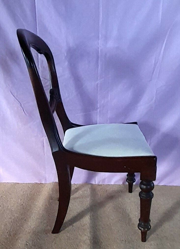 Antique Rococo Revival Balloon Backed Chair photo Furniture