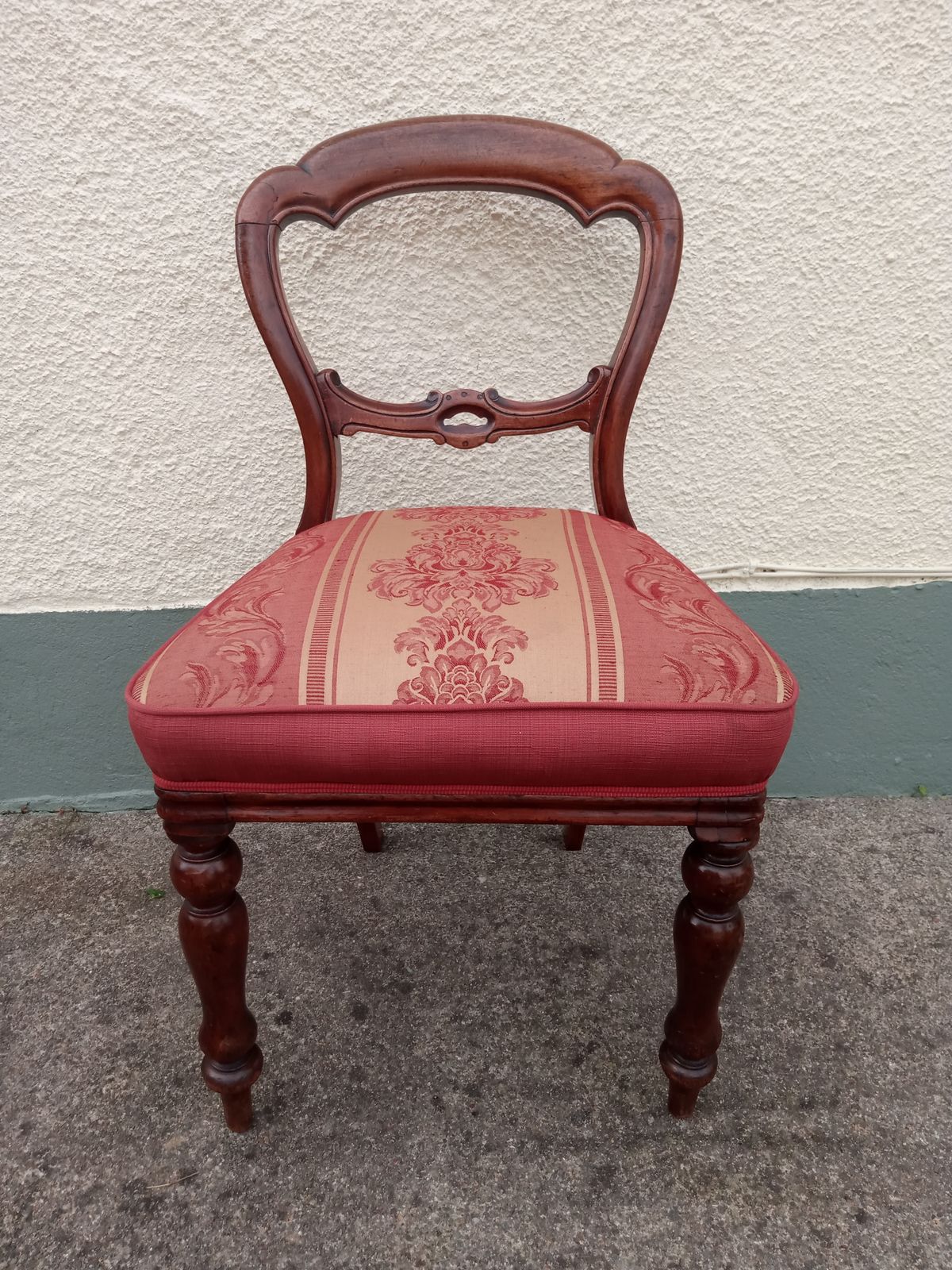 Antique Rococo Revival Balloon Backed Chair photo Furniture
