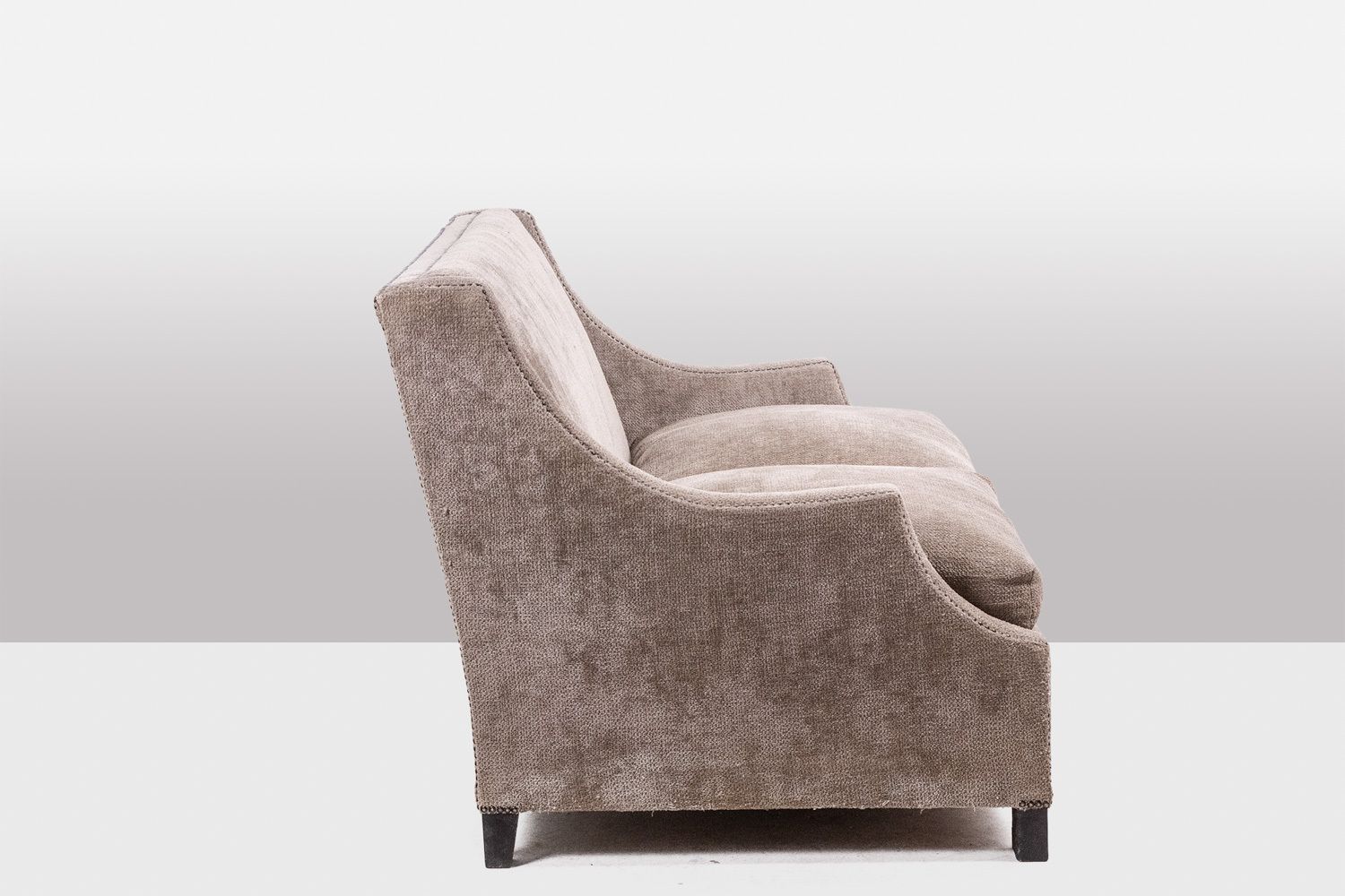Rectangular Sofa In Gray Velvet. 1990s. Ls60311509a photo Furniture