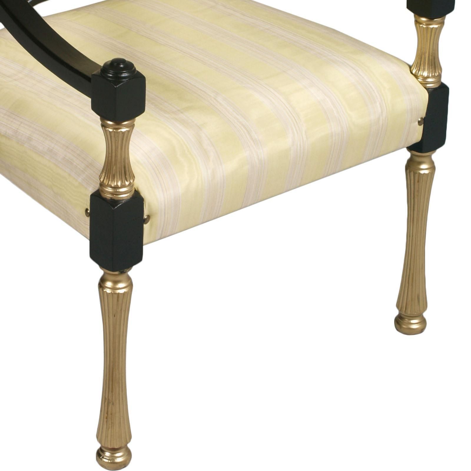 Italy Early 20th C Chairs Armchairs Lacquered And Gilt Wood, Velvet photo Furniture