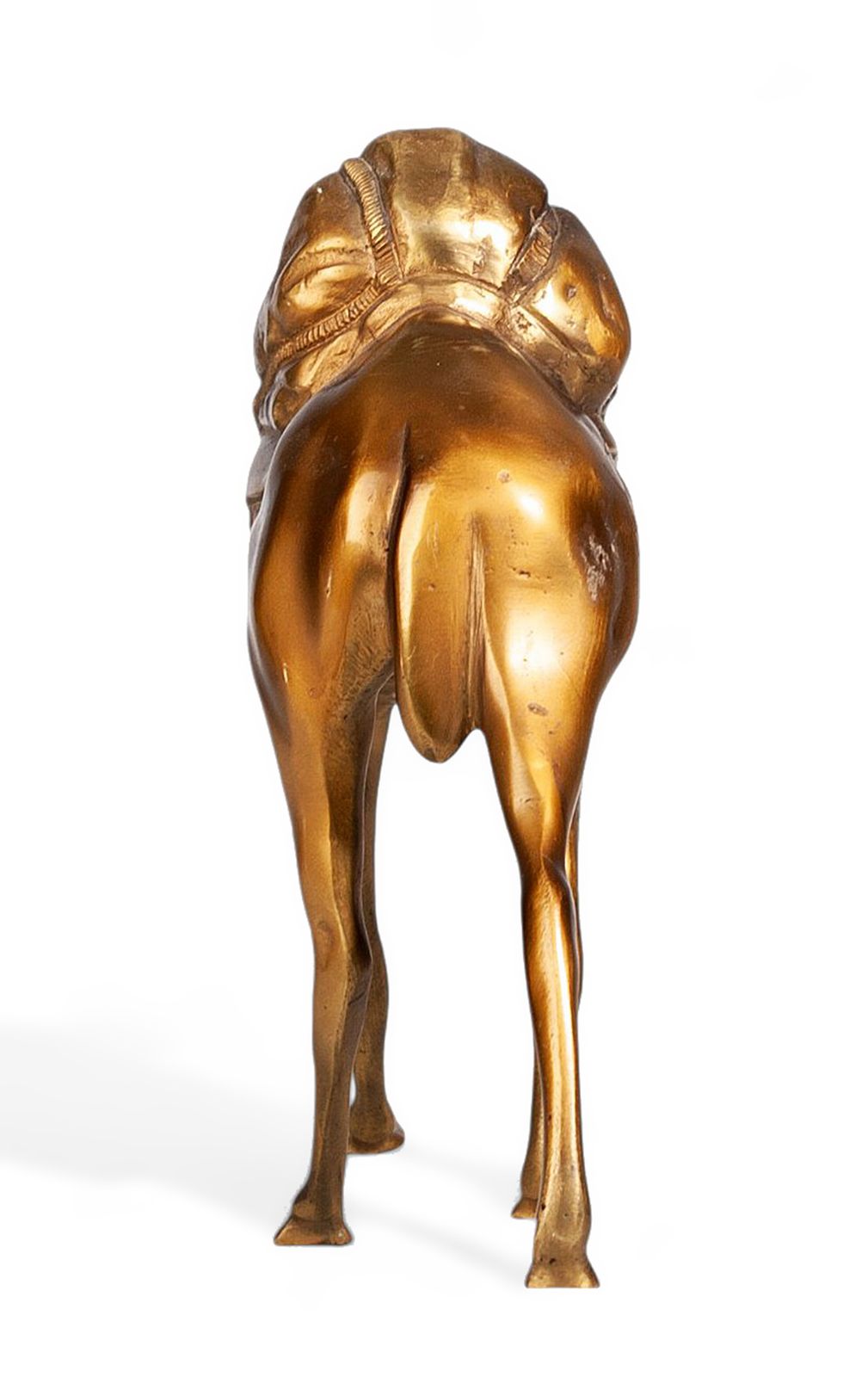 Early 20th Century Art Déco Gilt Brass Sculpture Of A Galloping Camel, France photo buy