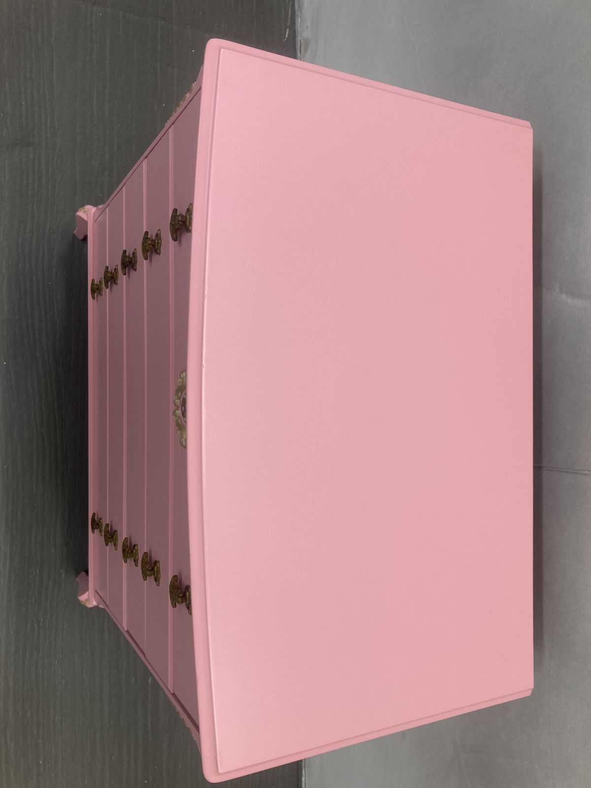 Painted Chest Of Drawers Louis Style Drawers Pink Vintage French Style Drawers photo for sale
